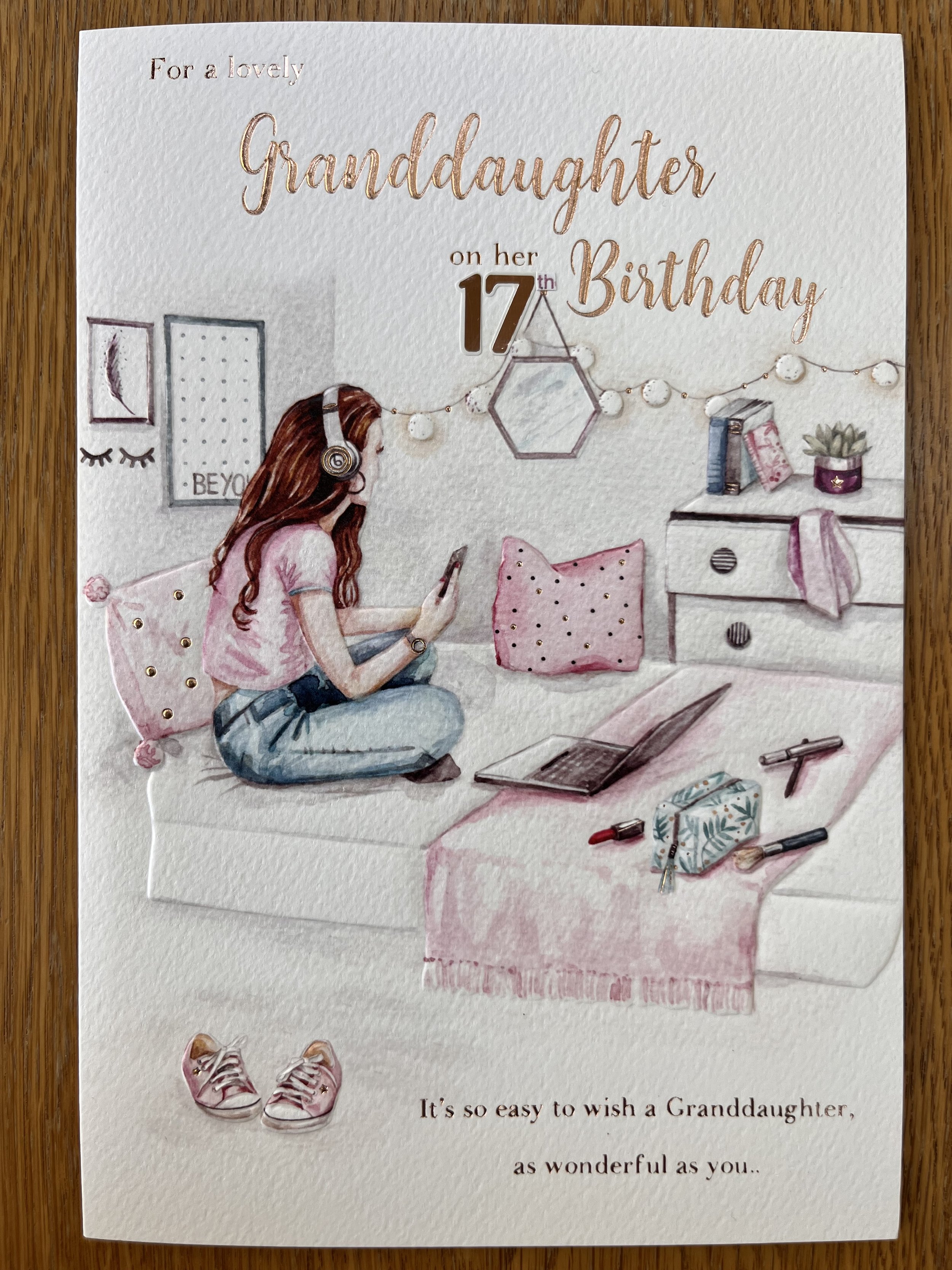 Granddaughter 17th Birthday Card