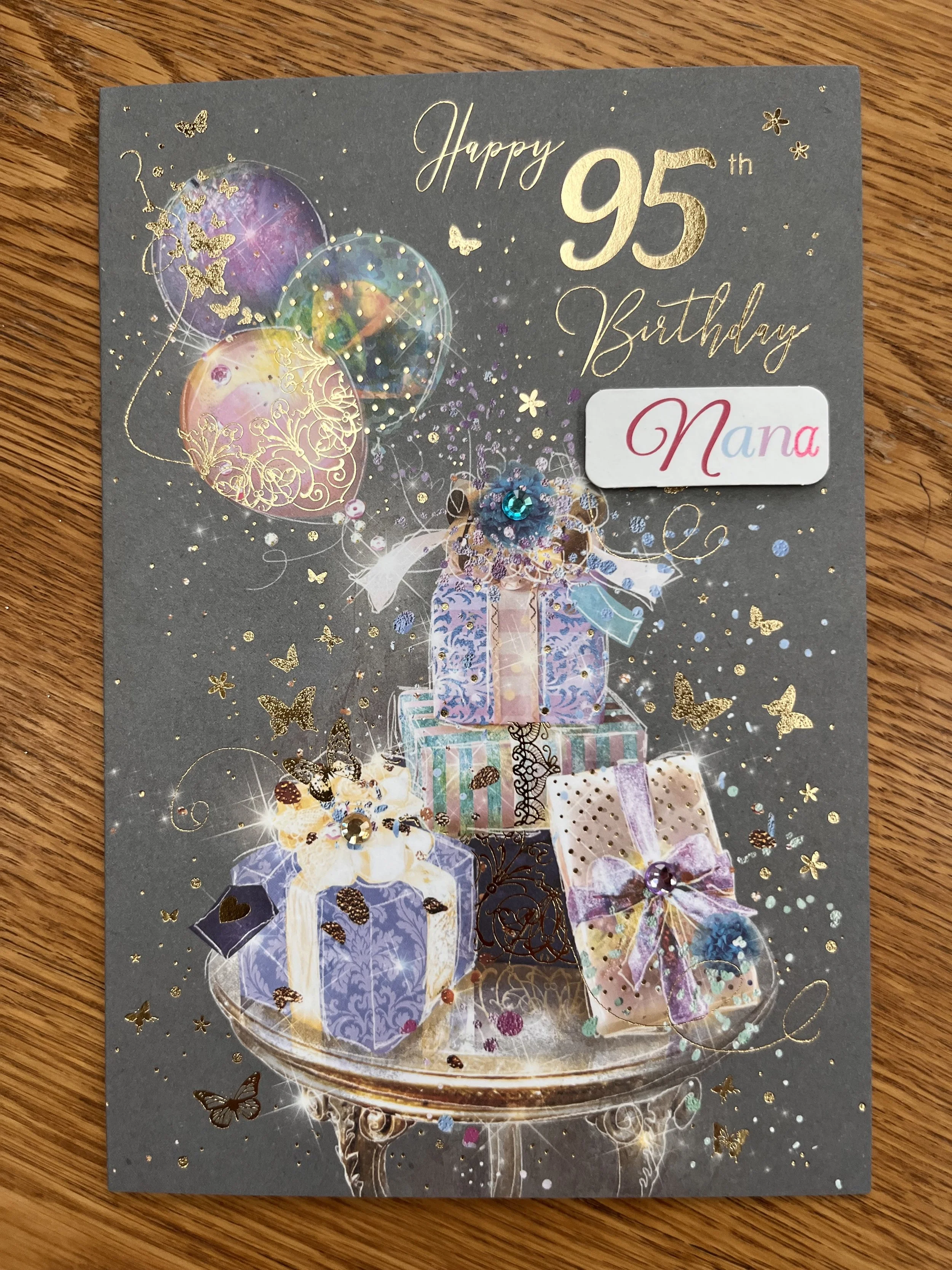 Nana 95th birthday card