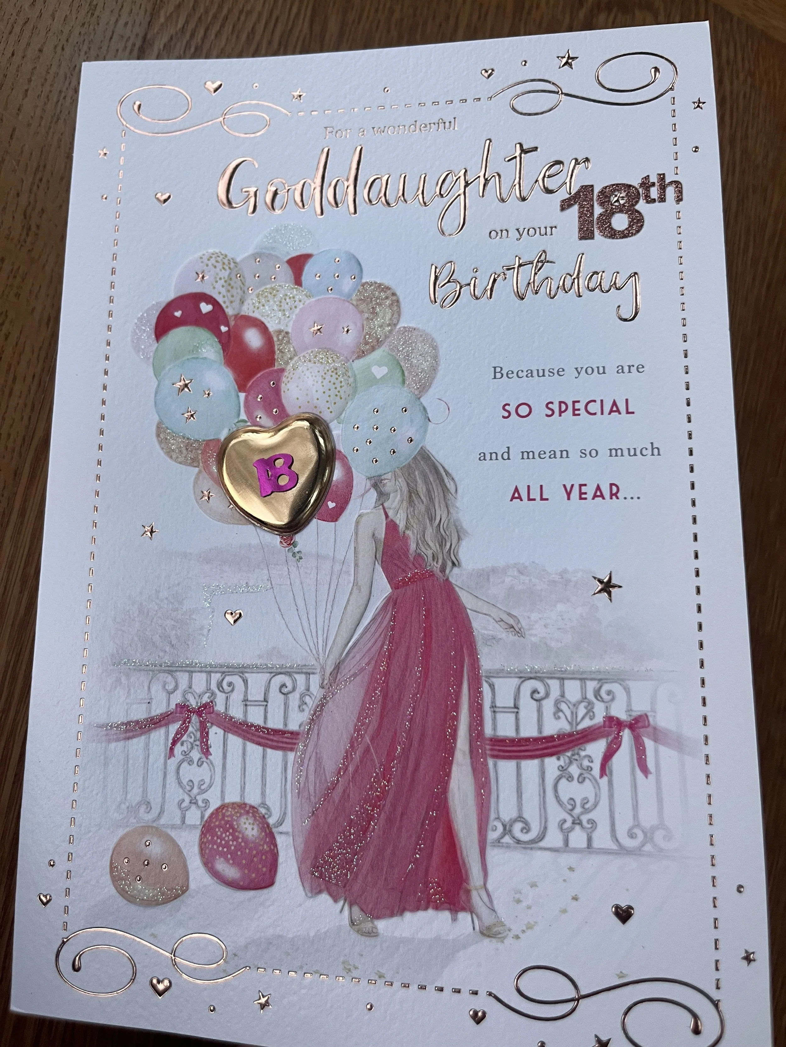 Goddaughter  18th Birthday card