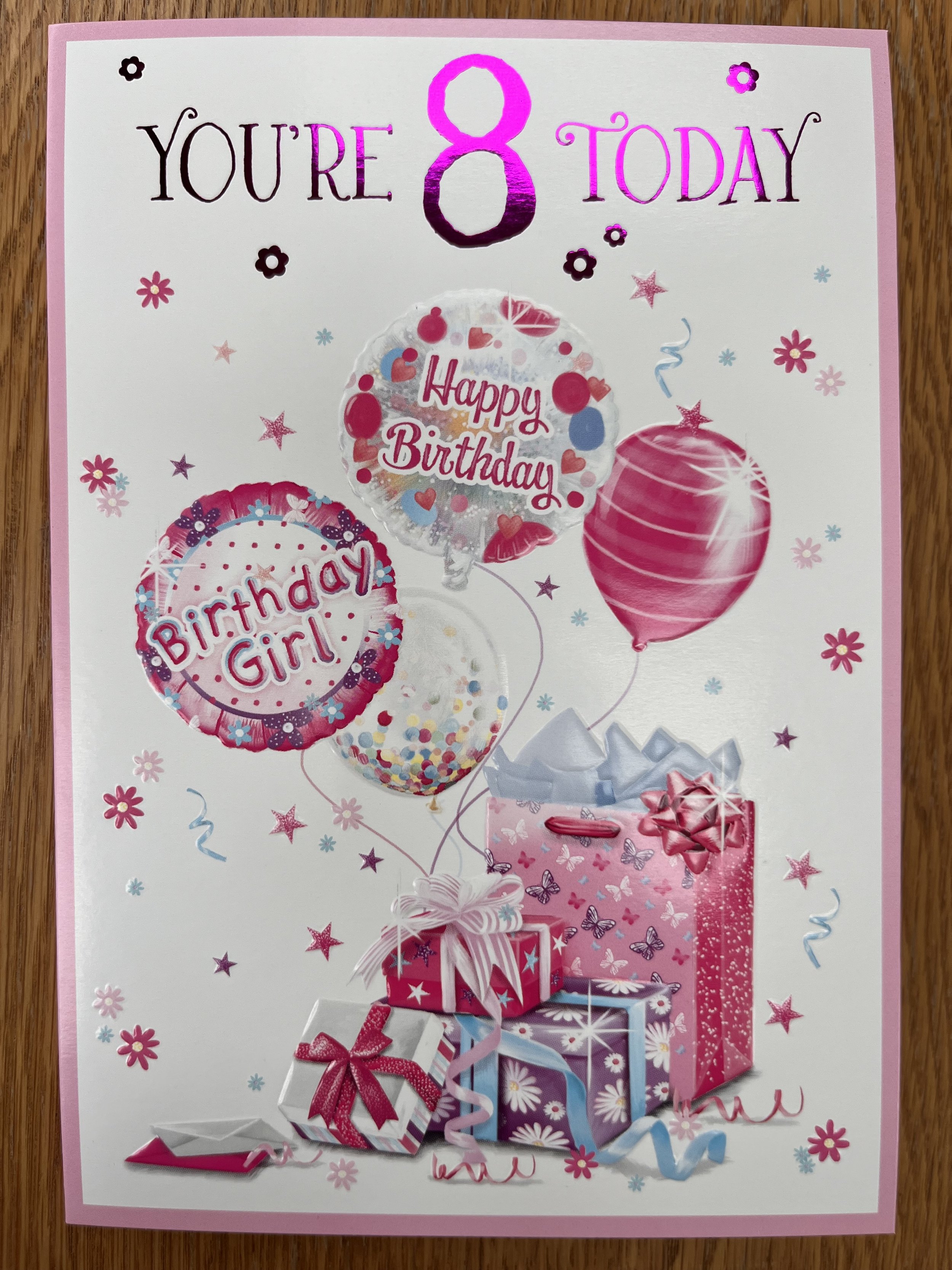 Age 8 Birthday Card