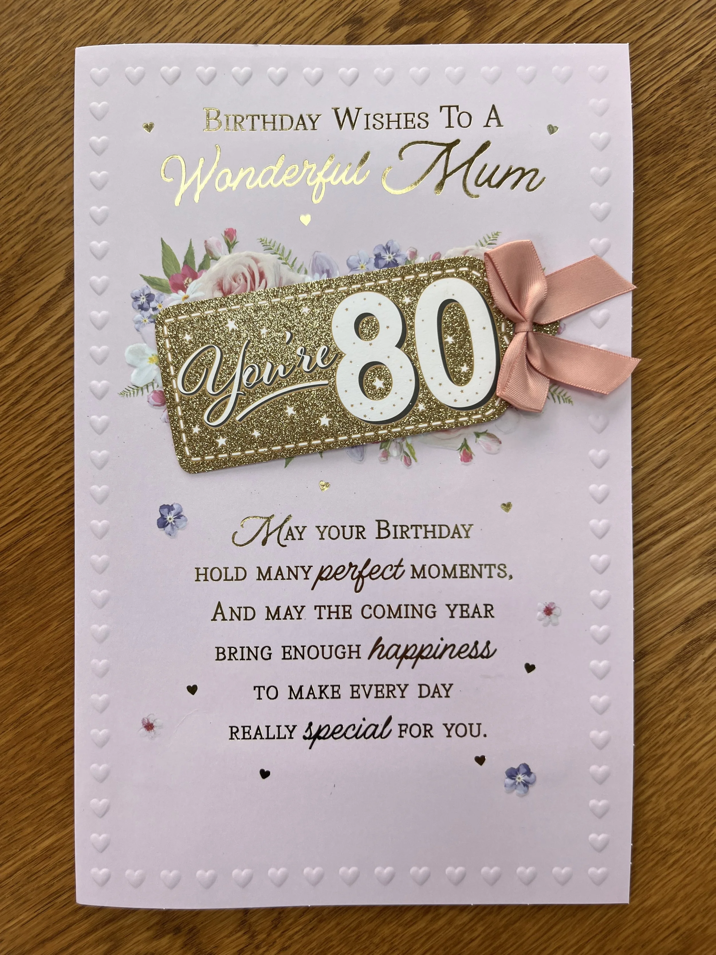 Extra Special  1946  Mum 80th Birthday card