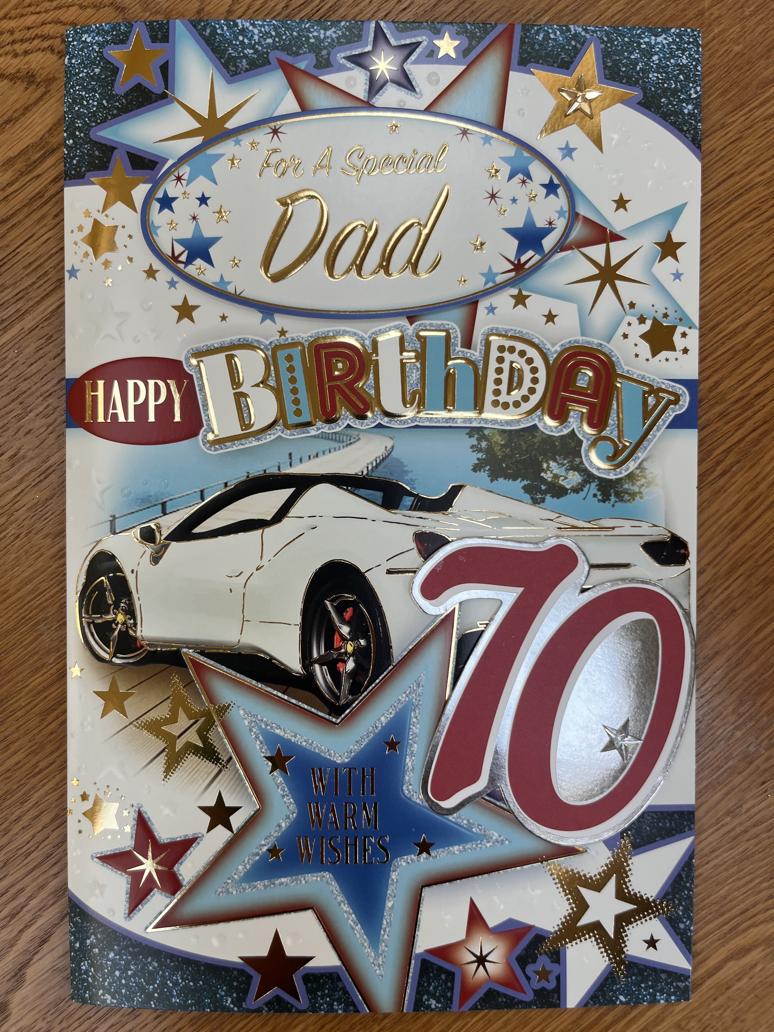 Extra Special Dad 70th Birthday Card