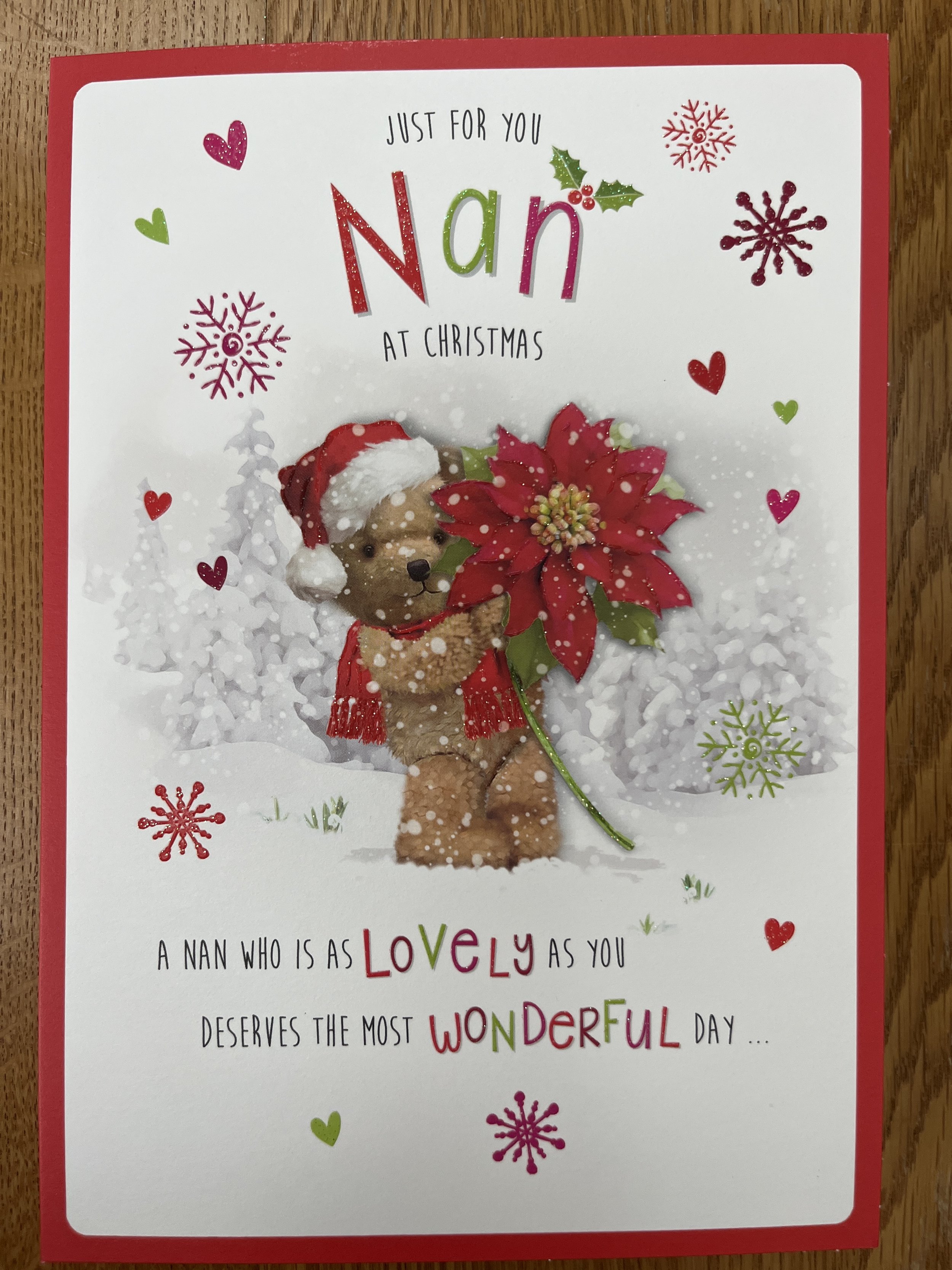 Nan christmas card