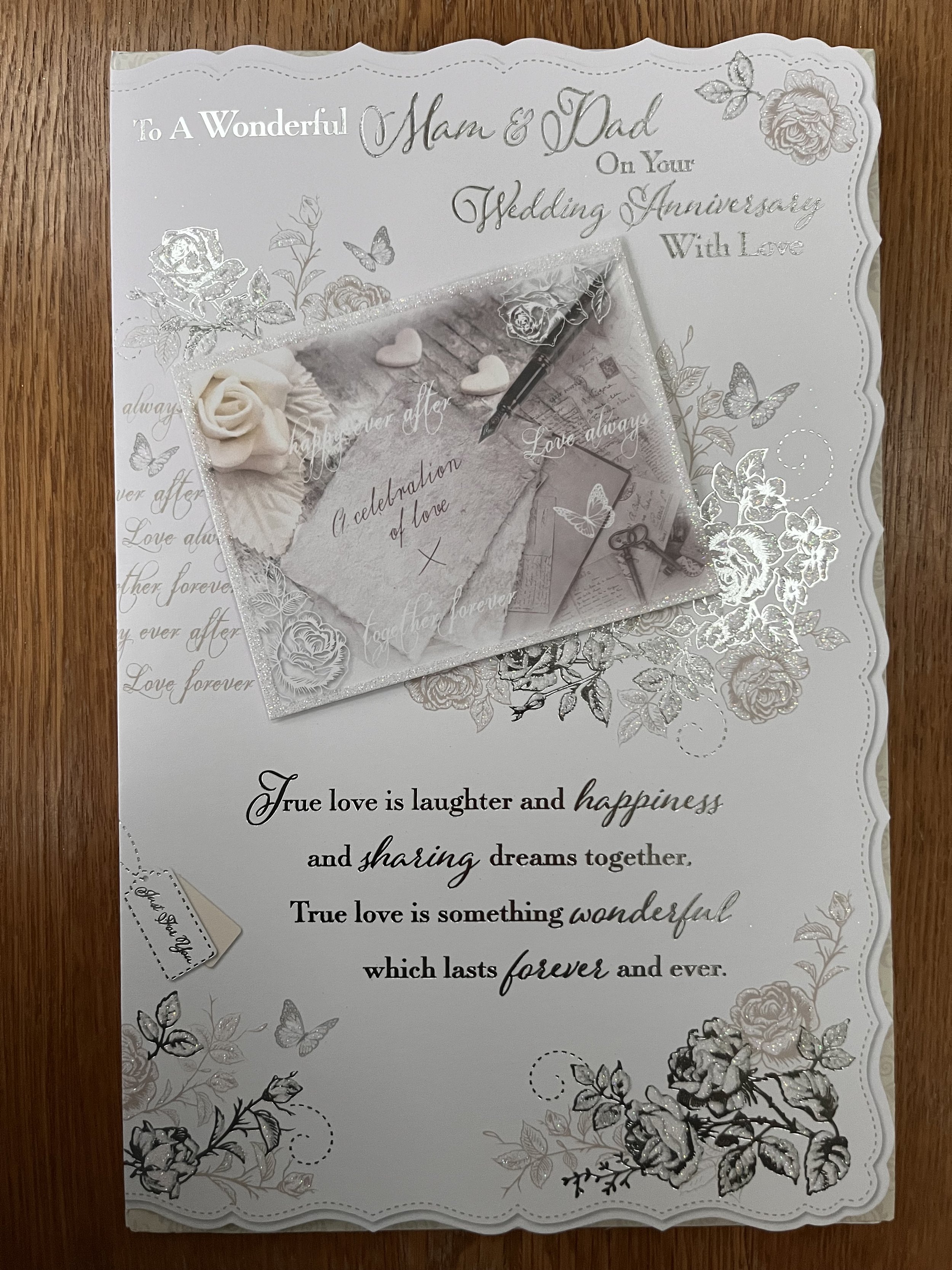 Mam and Dad anniversary card