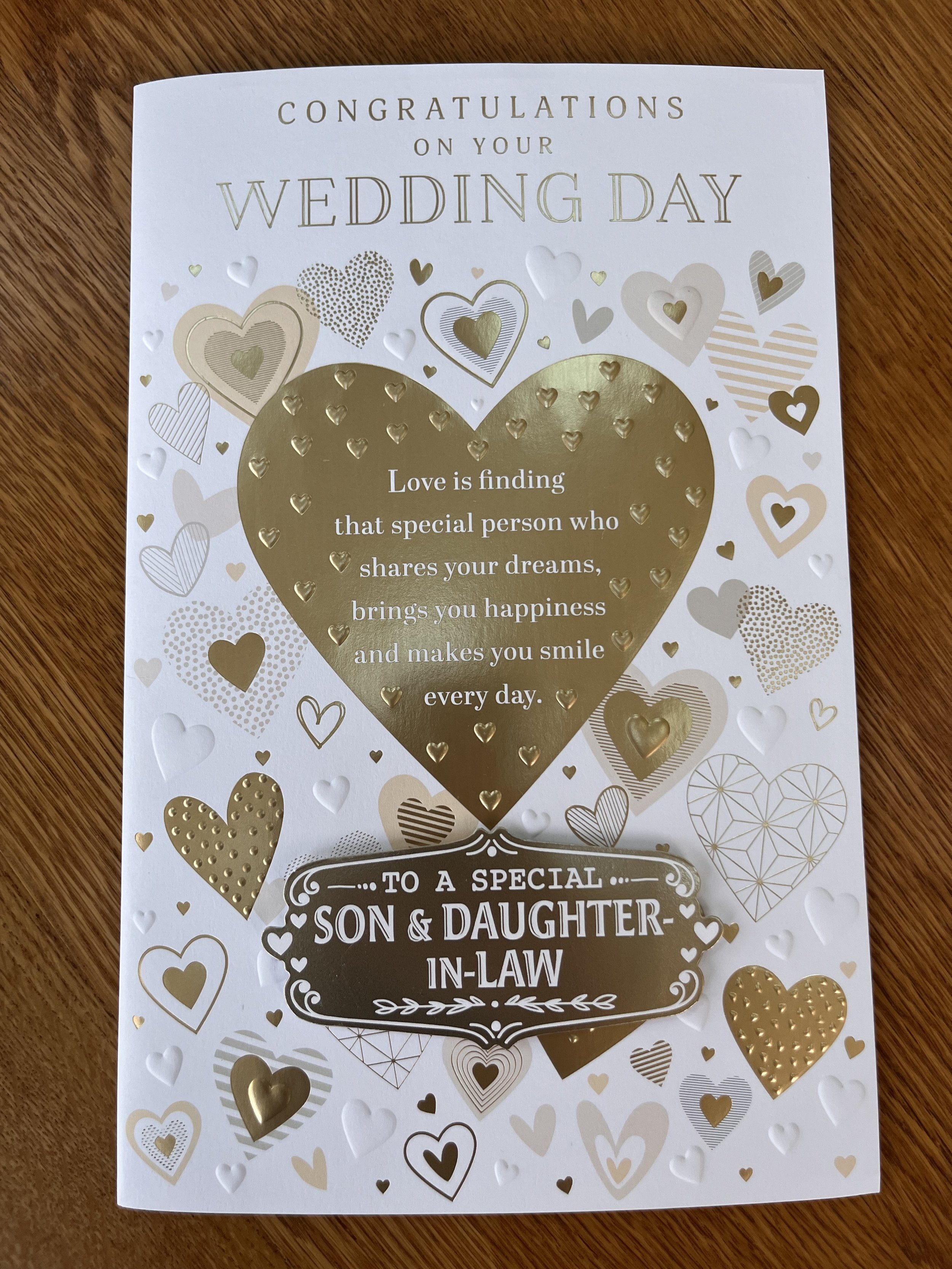 Extra Special Son and Daughter-in-Law Wedding day  card