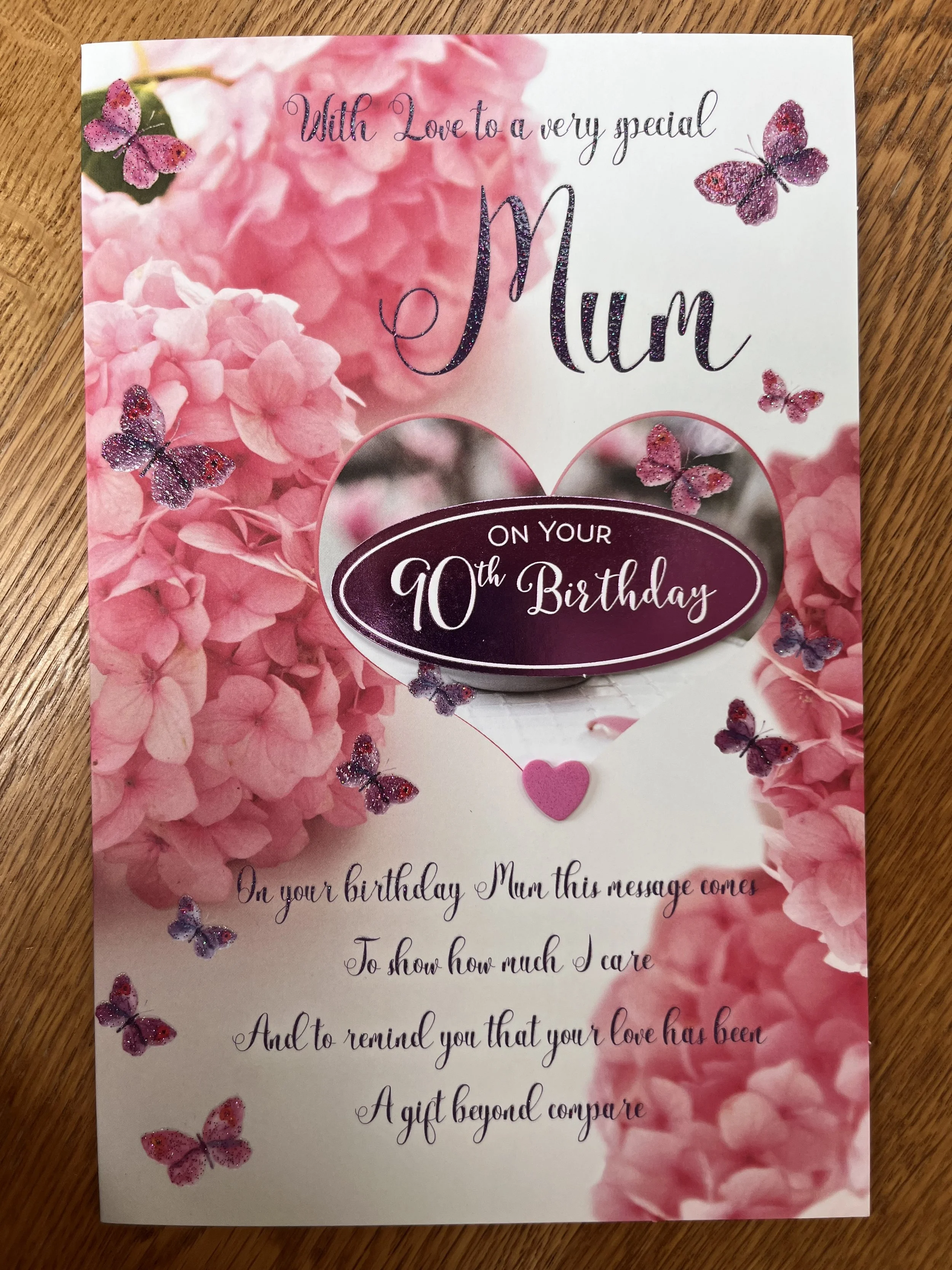 Special Mum 90th Birthday Card