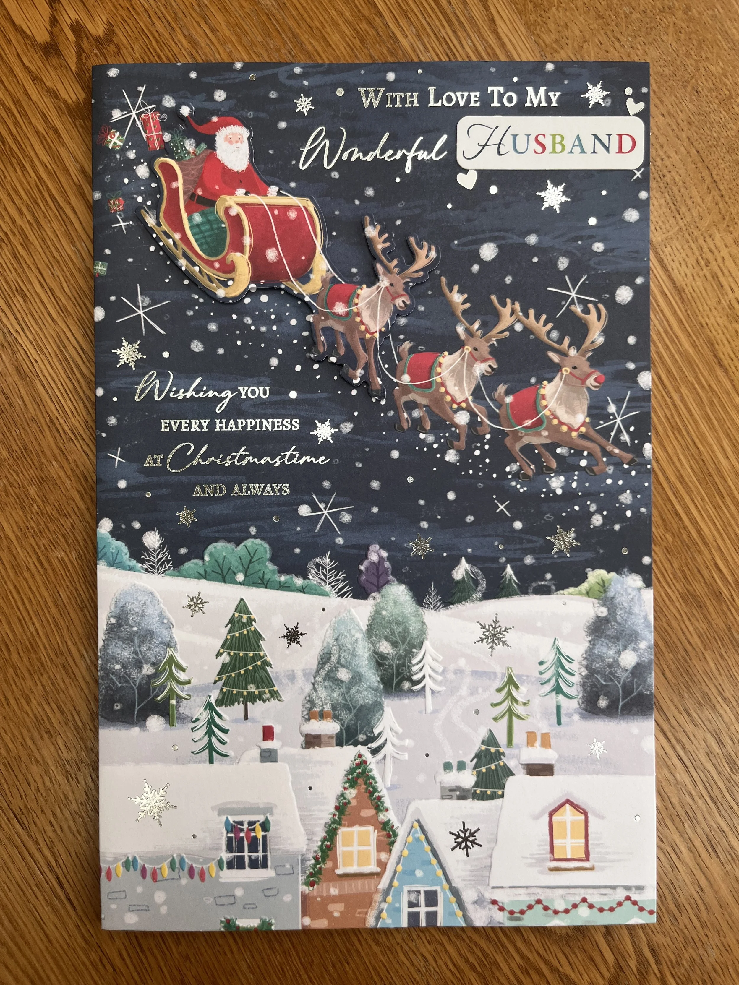 Extra special Husband christmas card