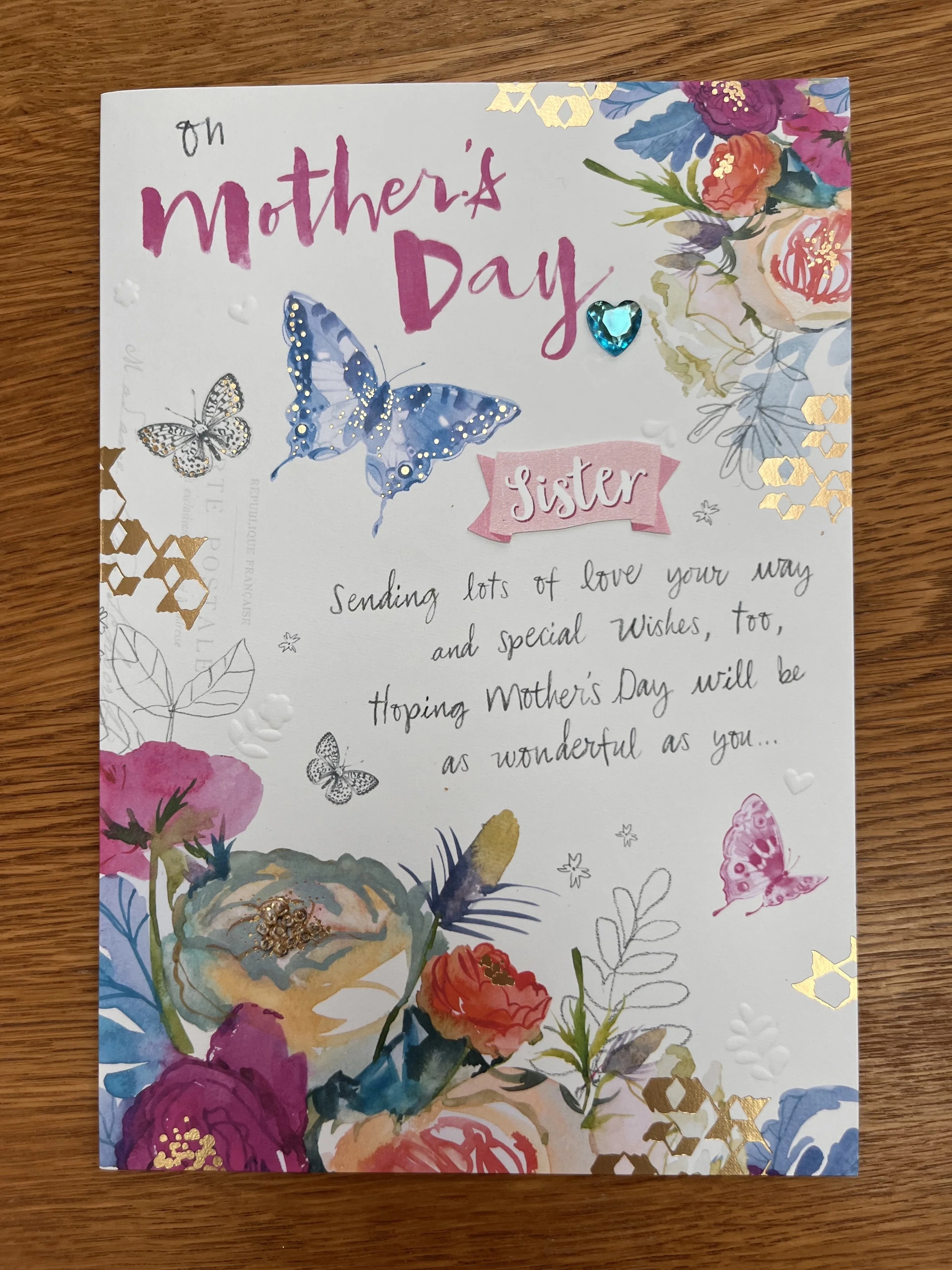 Sister Mother’s day card
