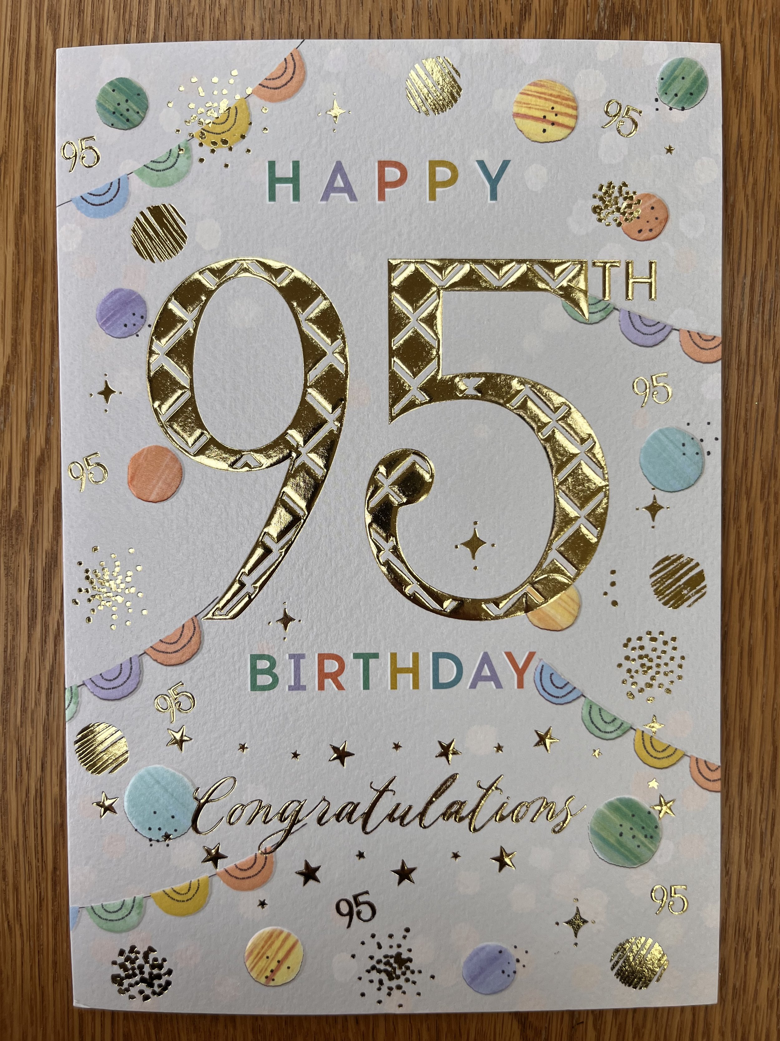 95th birthday card