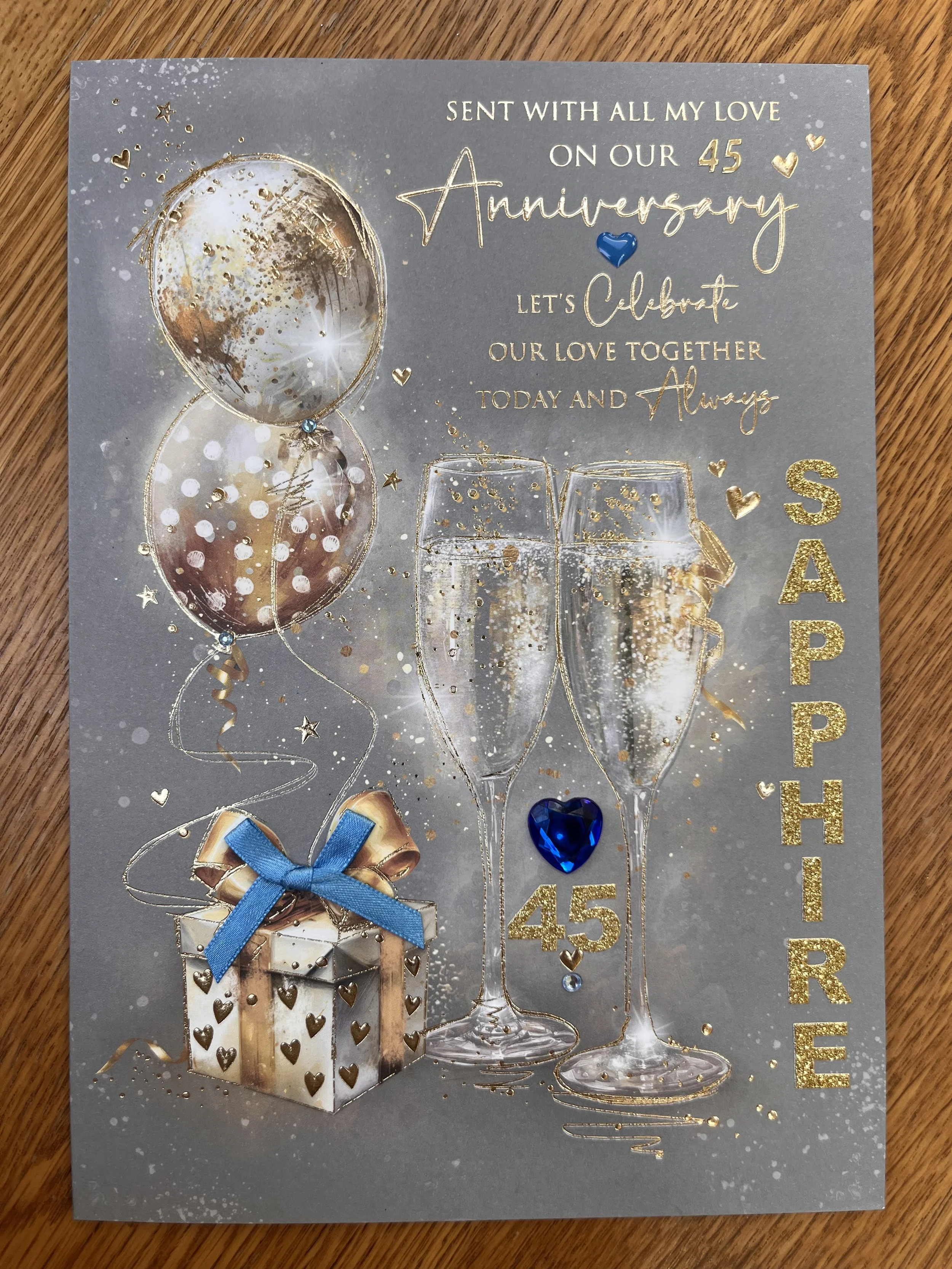 Our 45th anniversary card