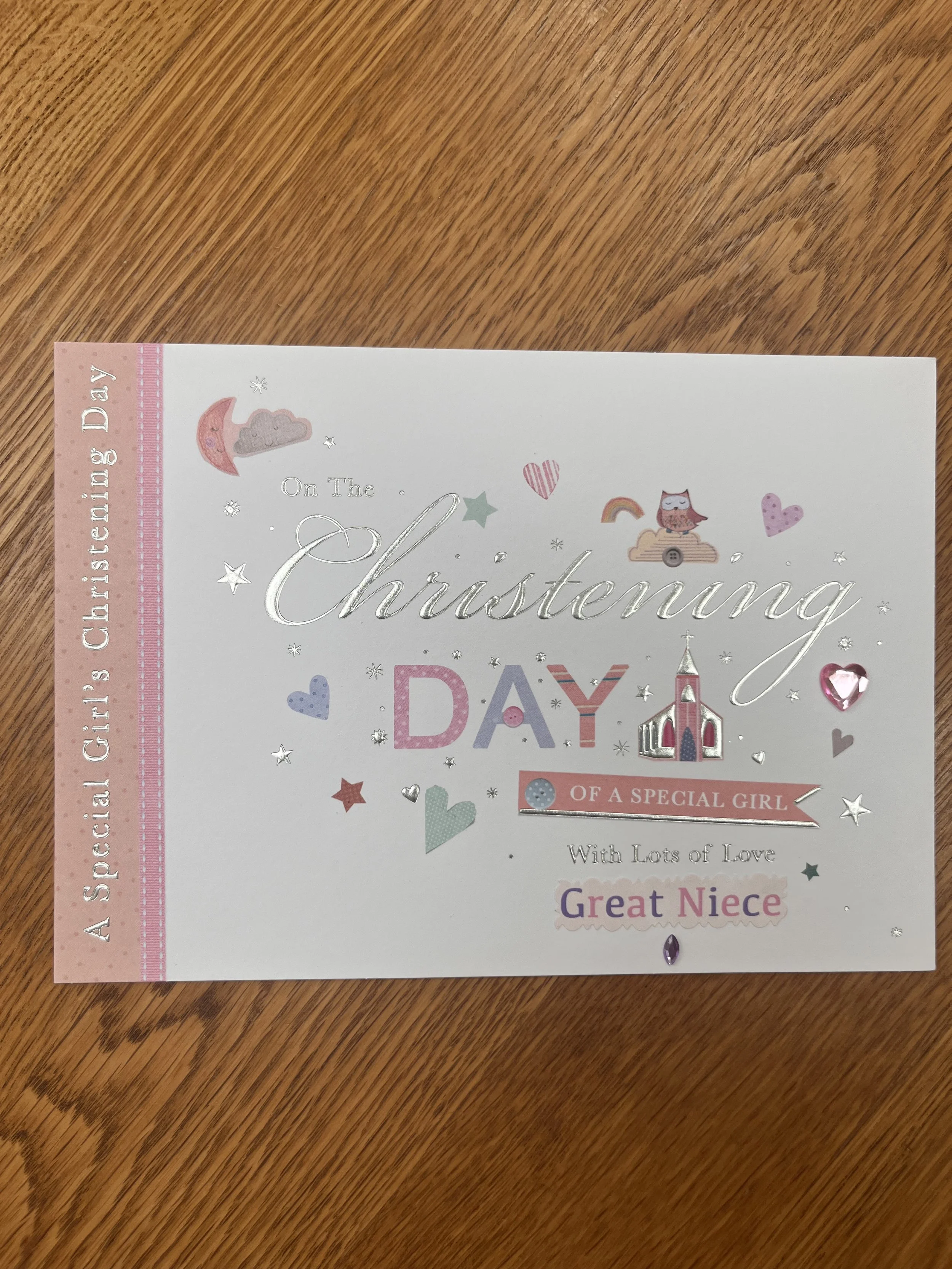 Great Niece Christening  Card