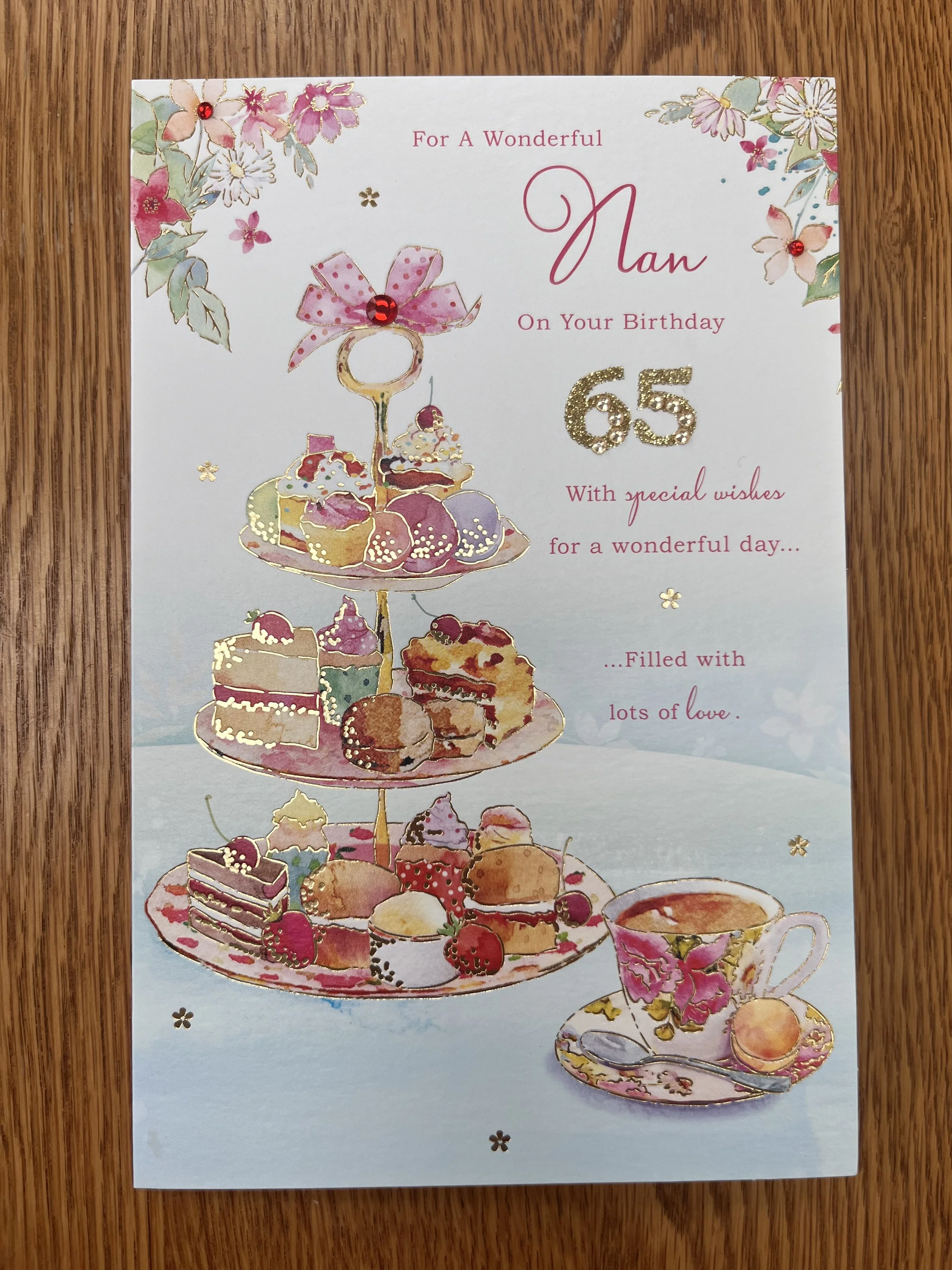Nan 65th Birthday card