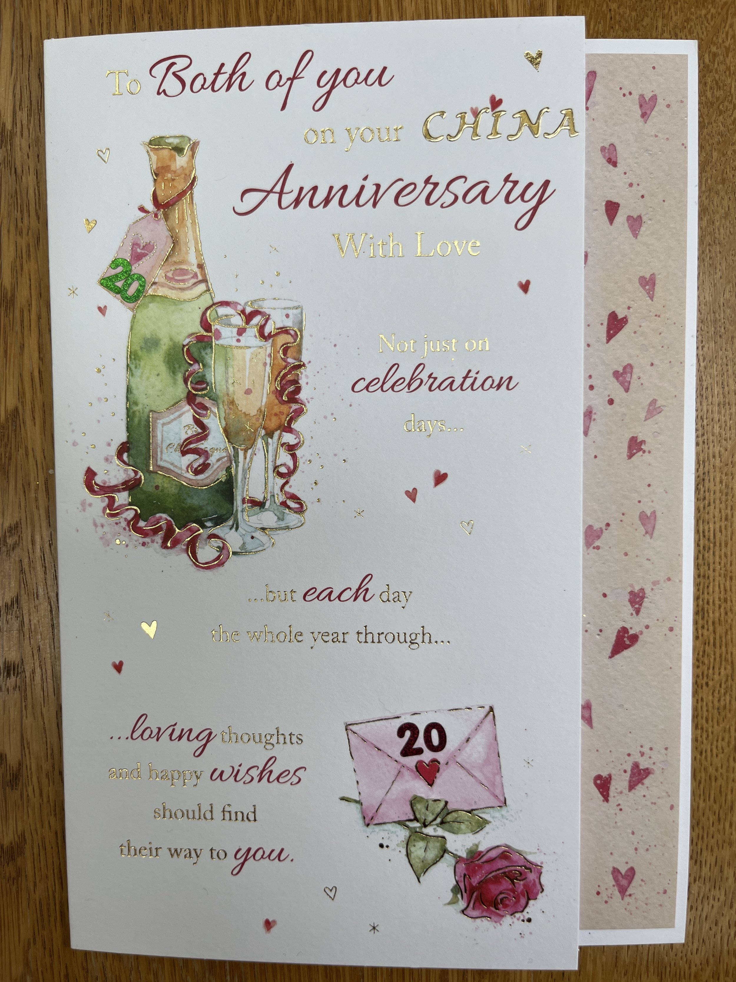 China Wedding anniversary card