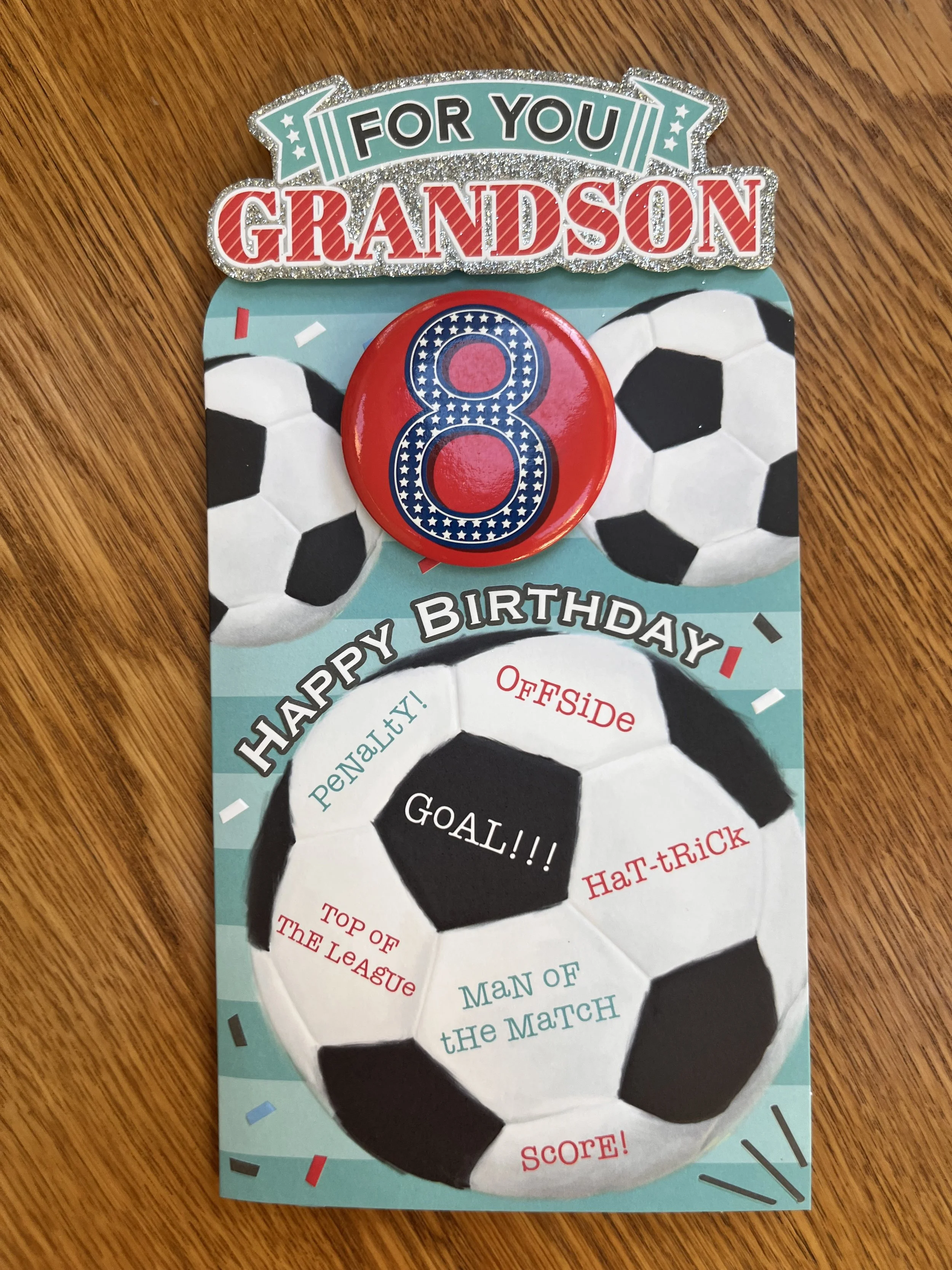 Grandson age 8  birthday card