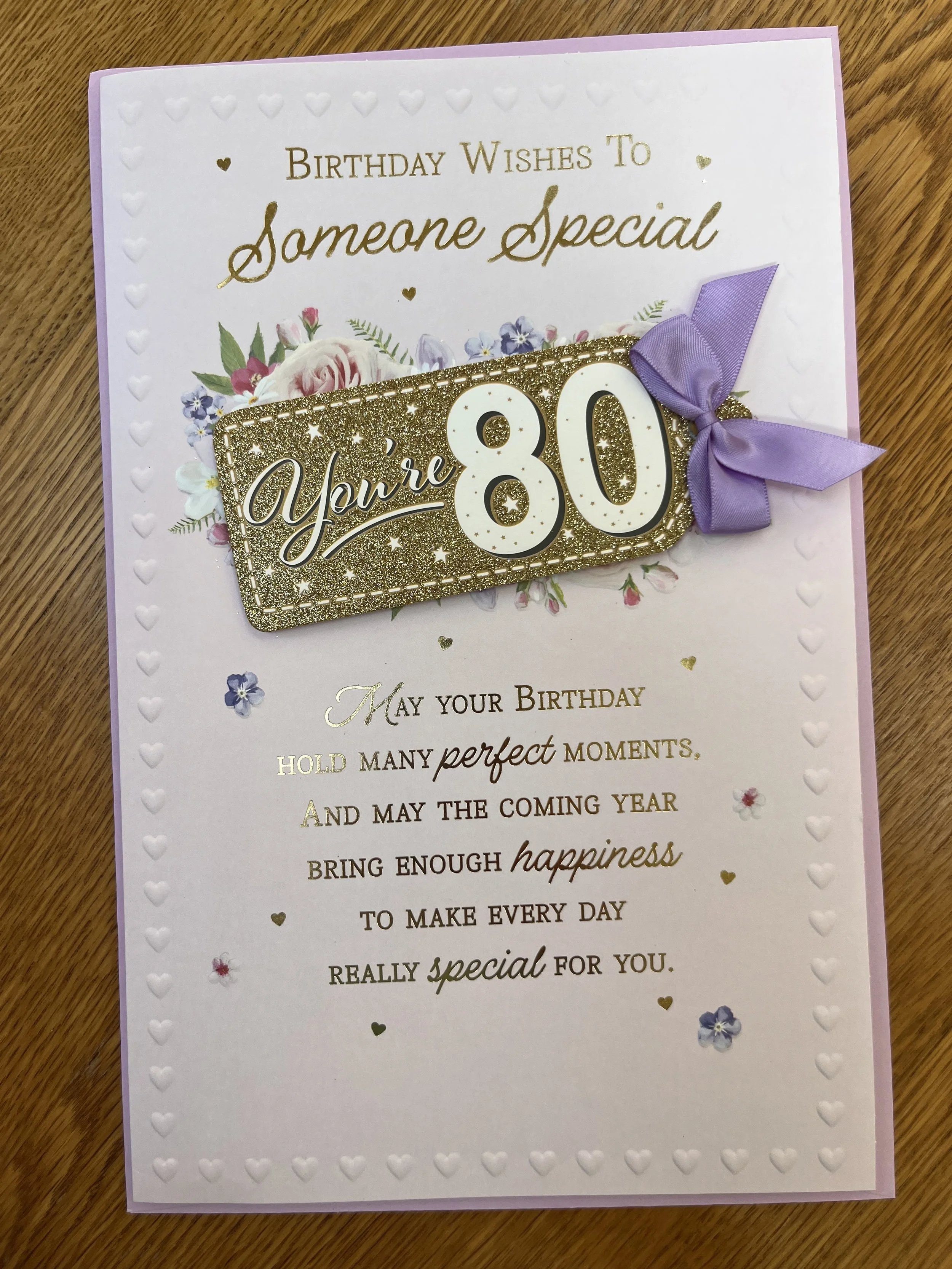 Extra Special Ladies 80th Birthday Card