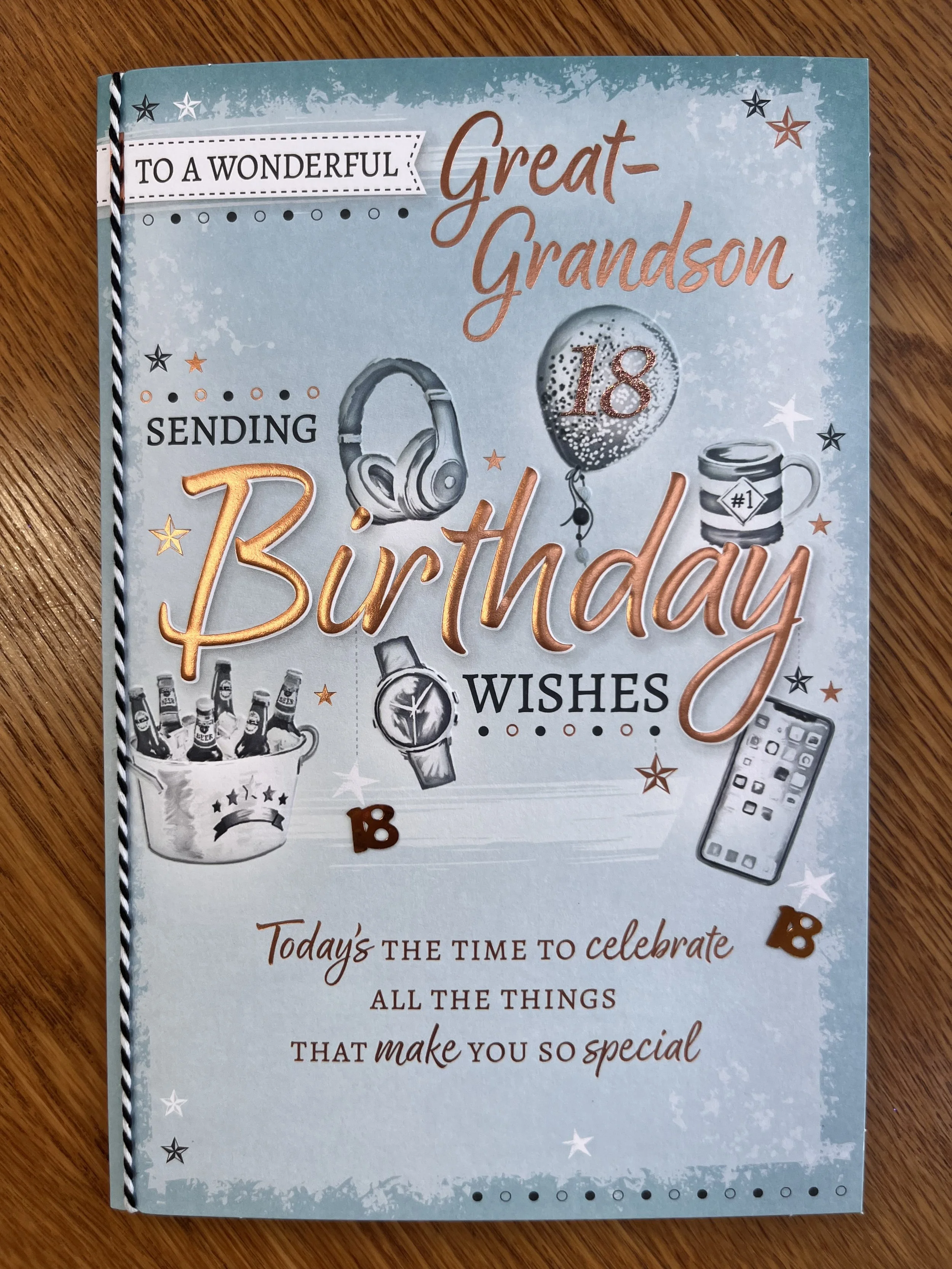 Great Grandson 18th card
