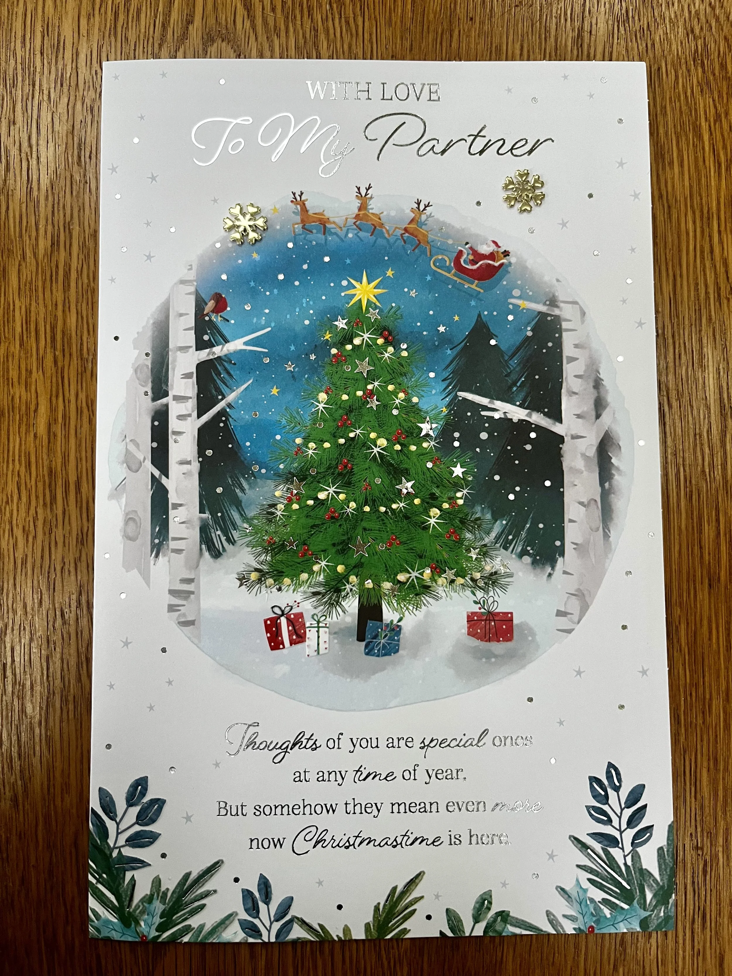 Extra Special Partner christmas  card