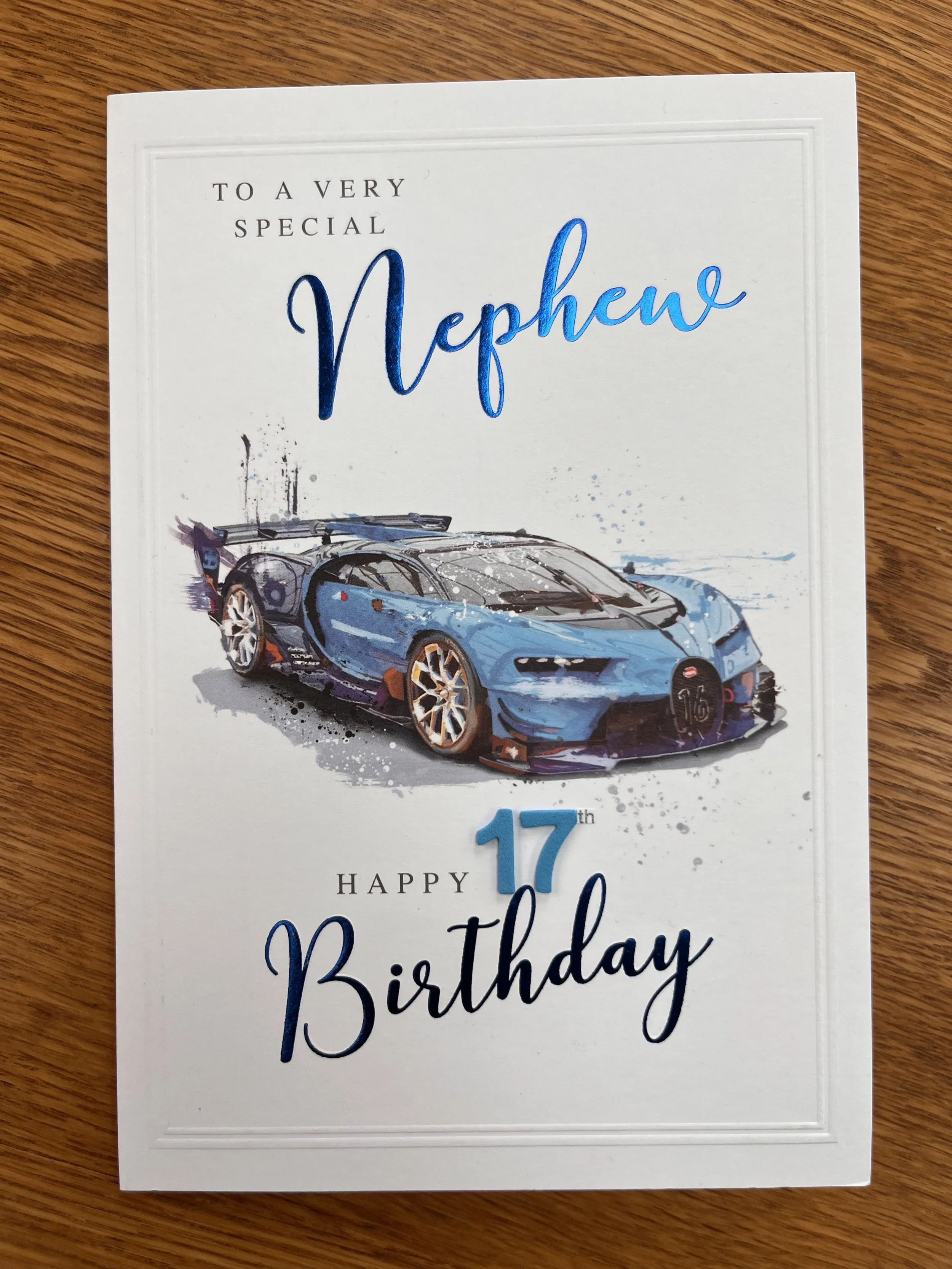 Nephew 17th Birthday card