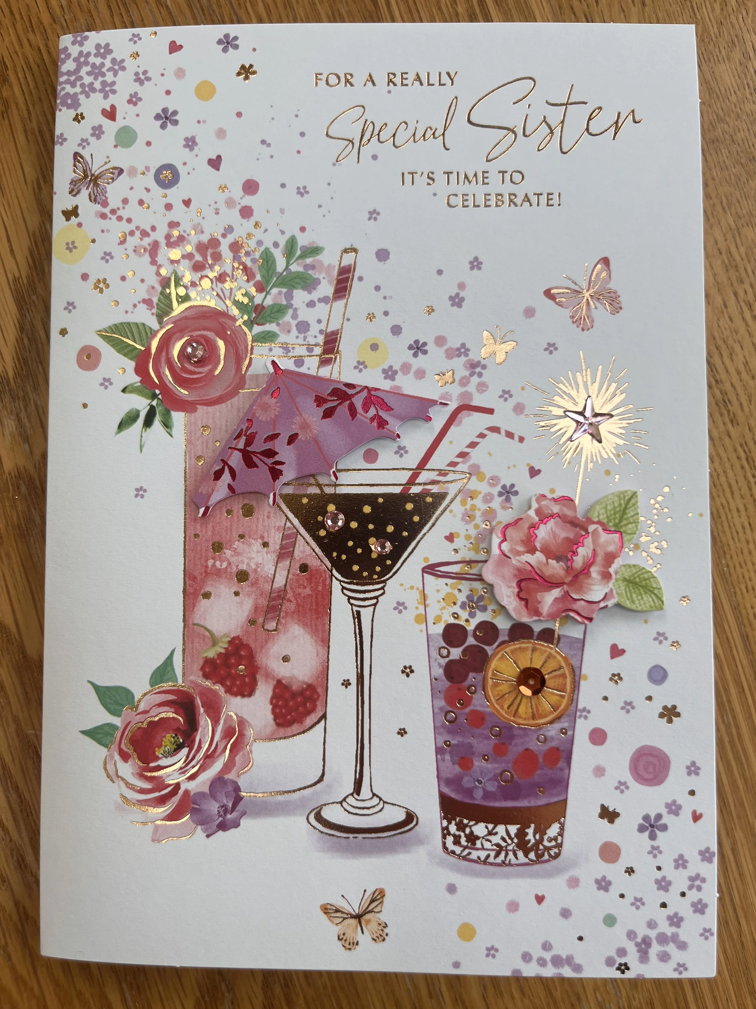 Sister birthday card