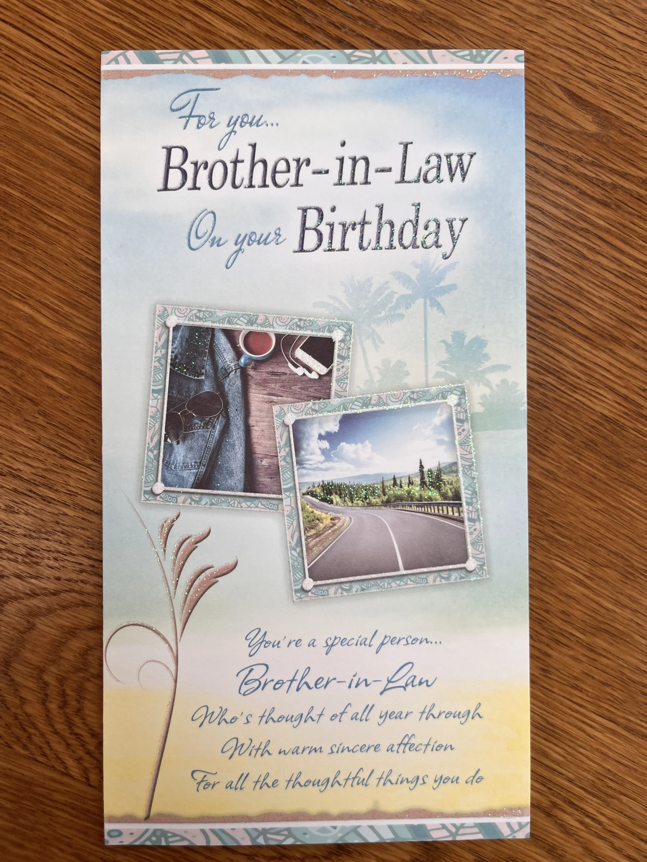 Brother in Law birthday card