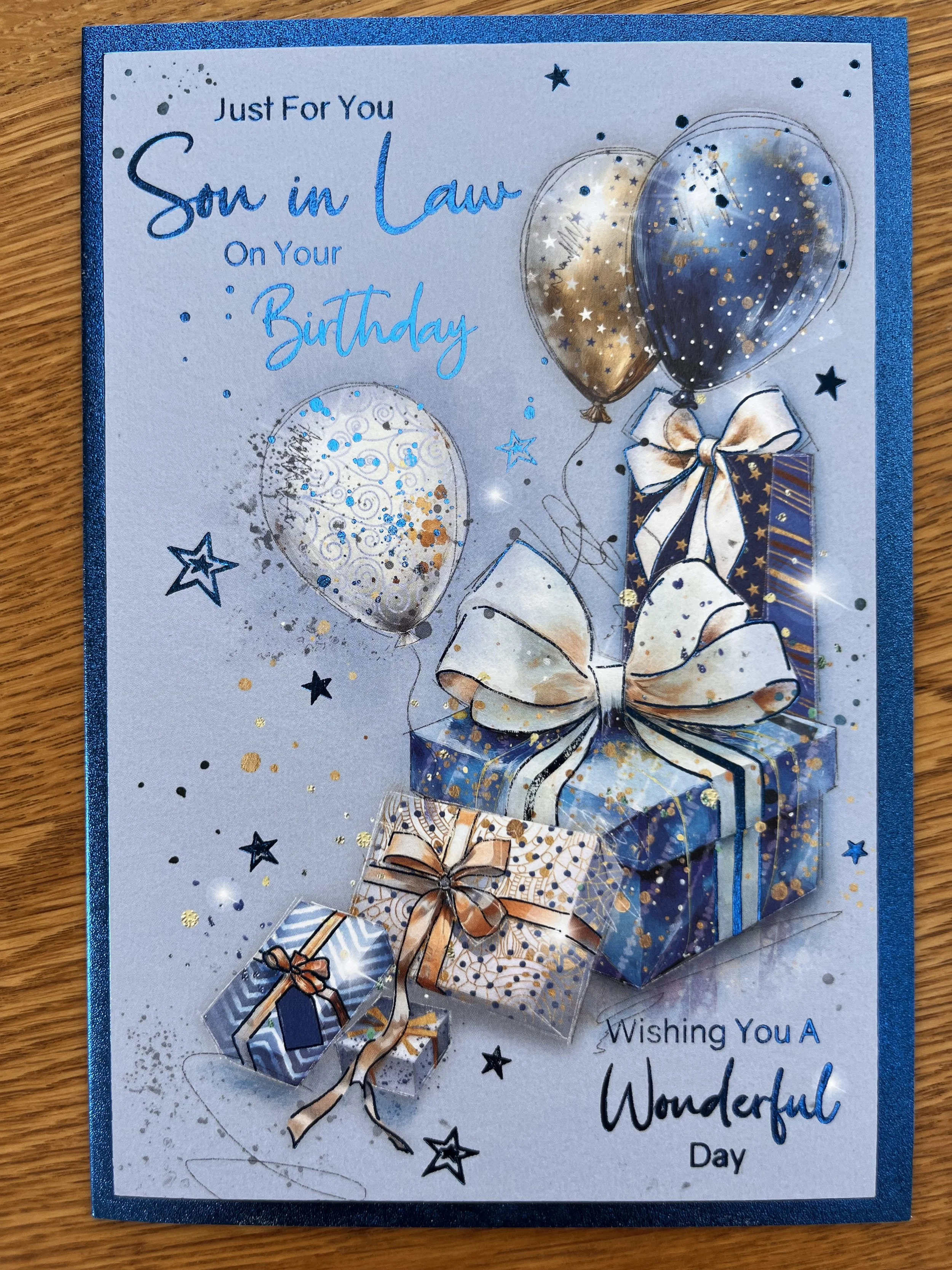 Son-in-law Birthday card