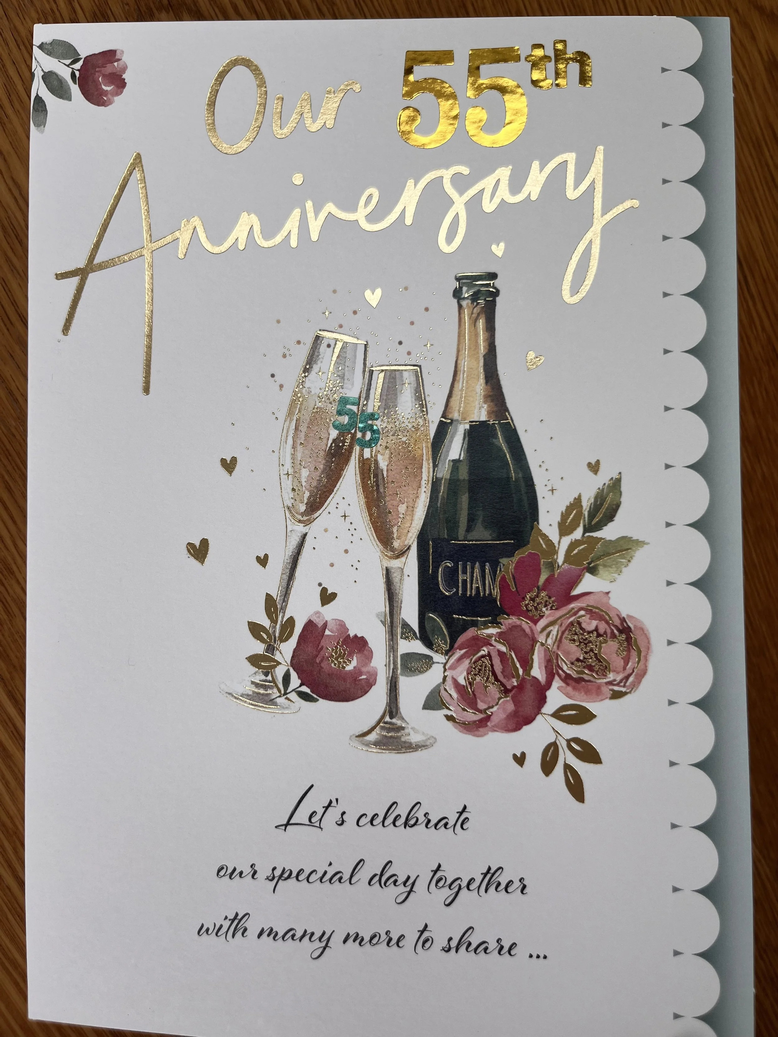 Our 55th anniversary card