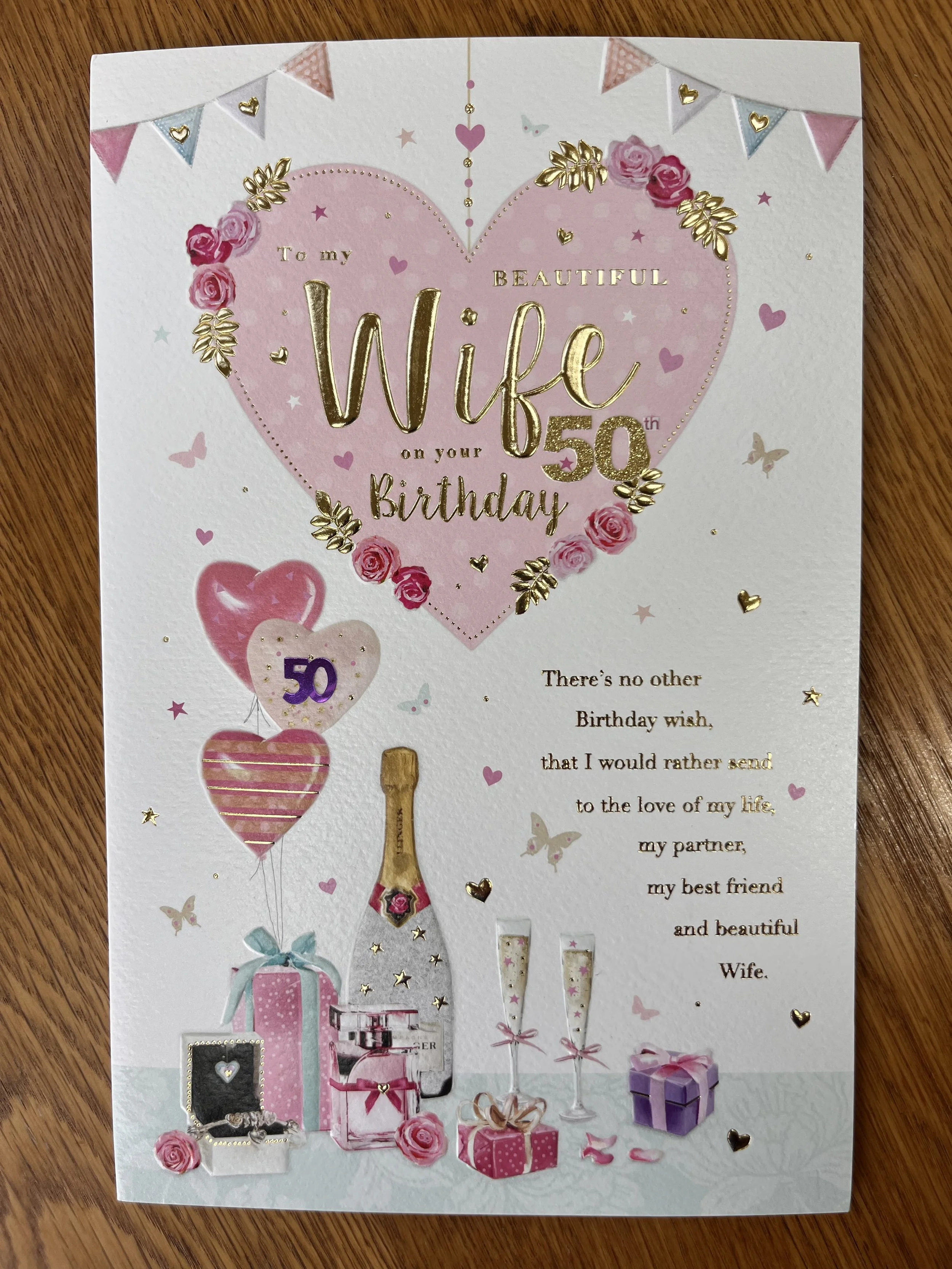 Special Wife 50th Birthday card