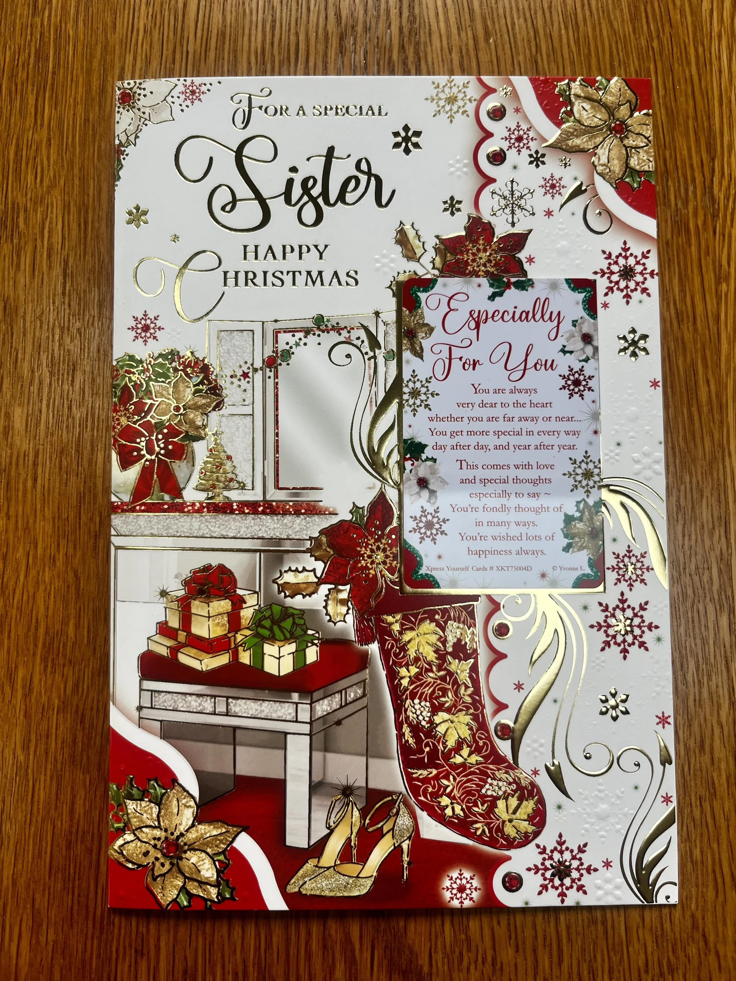 Sister christmas card