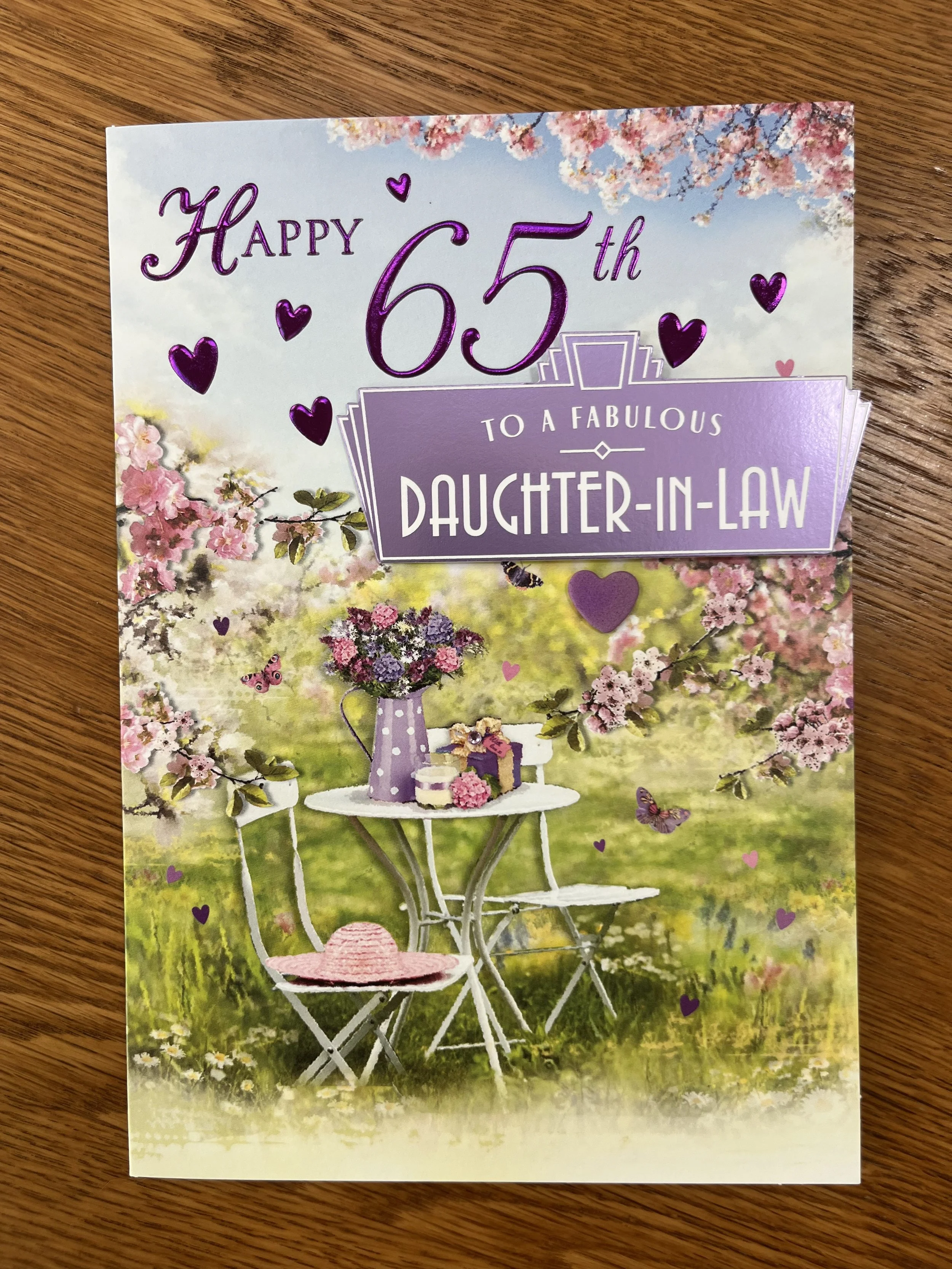 Daughter in law 65th Birthday Card