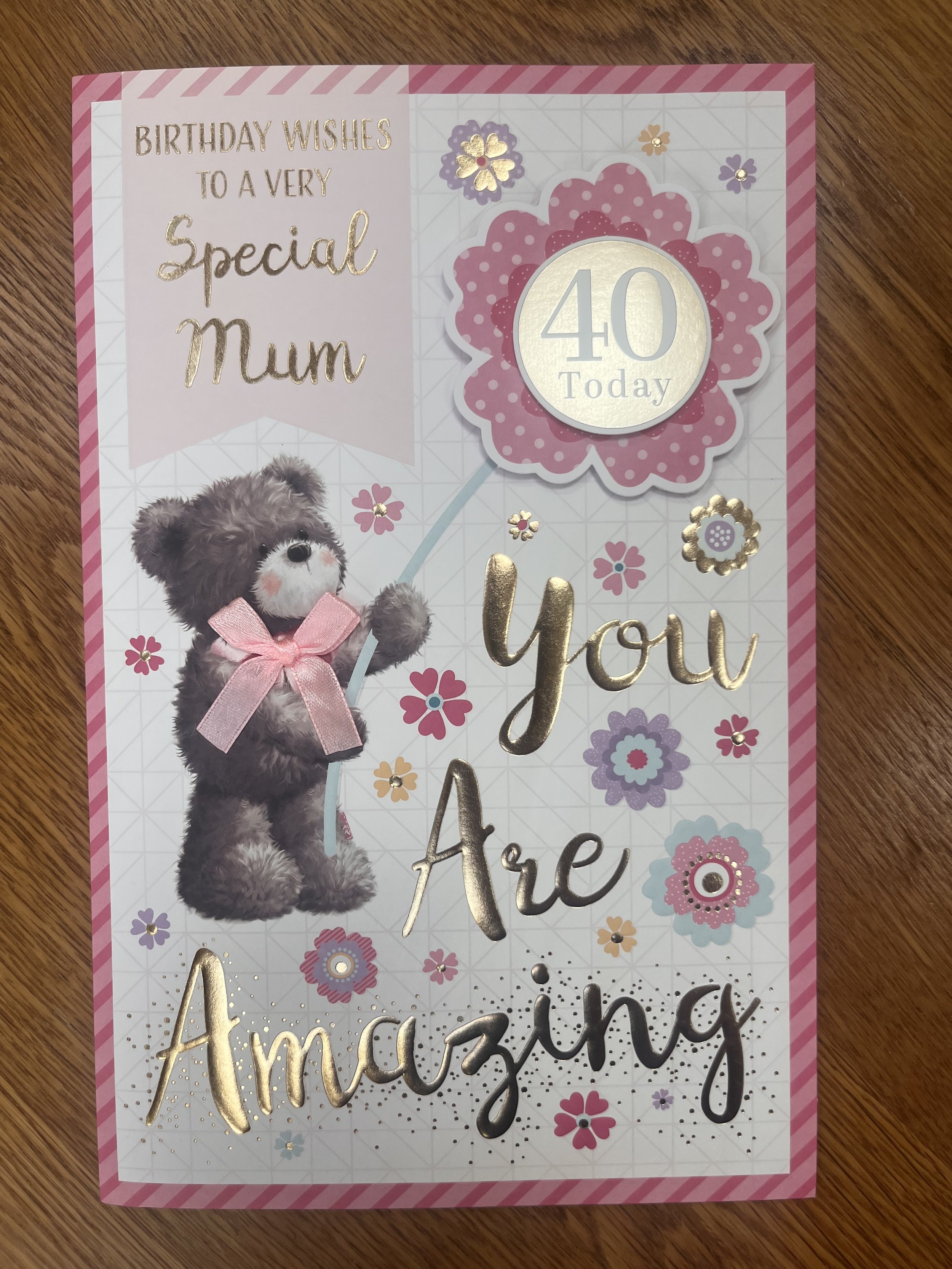 Extra Special Mum 40th Birthday Card