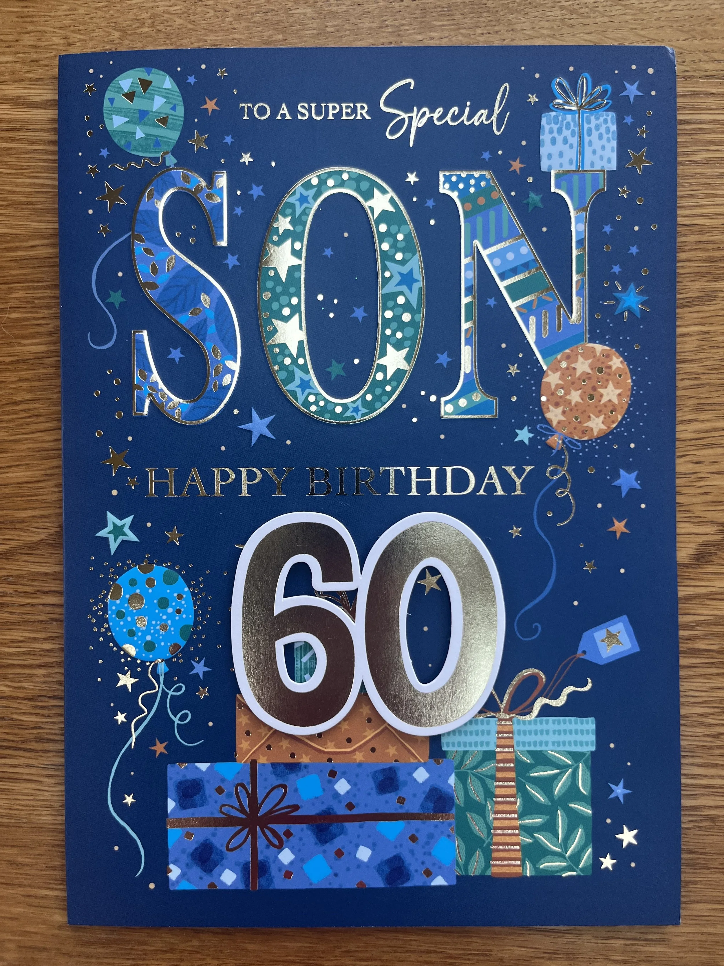 Son 60th birthday card