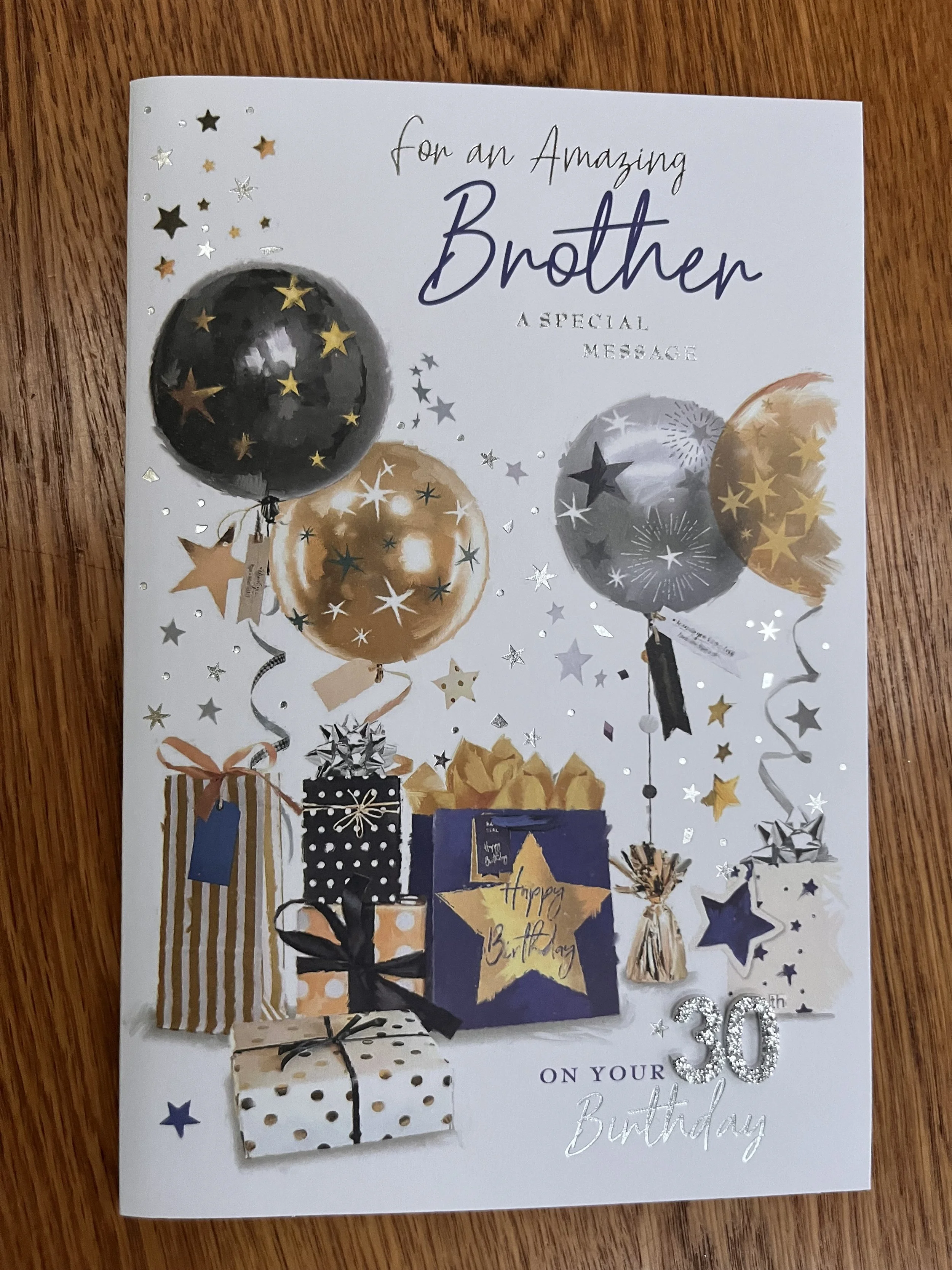 Brother 30th birthday card