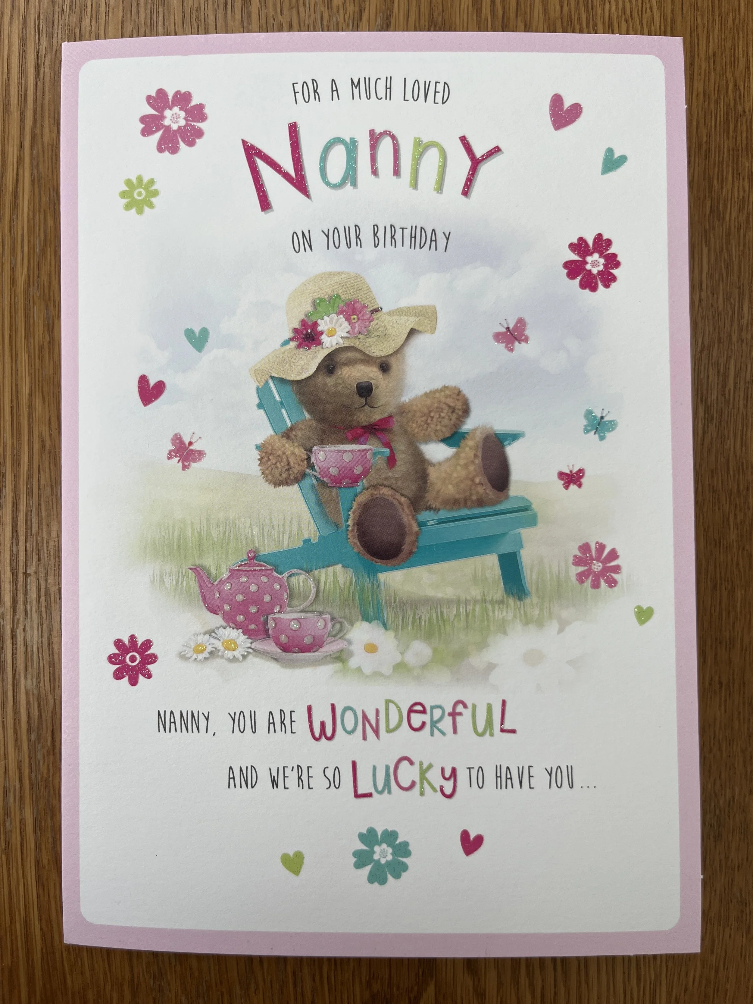 Nanny birthday card