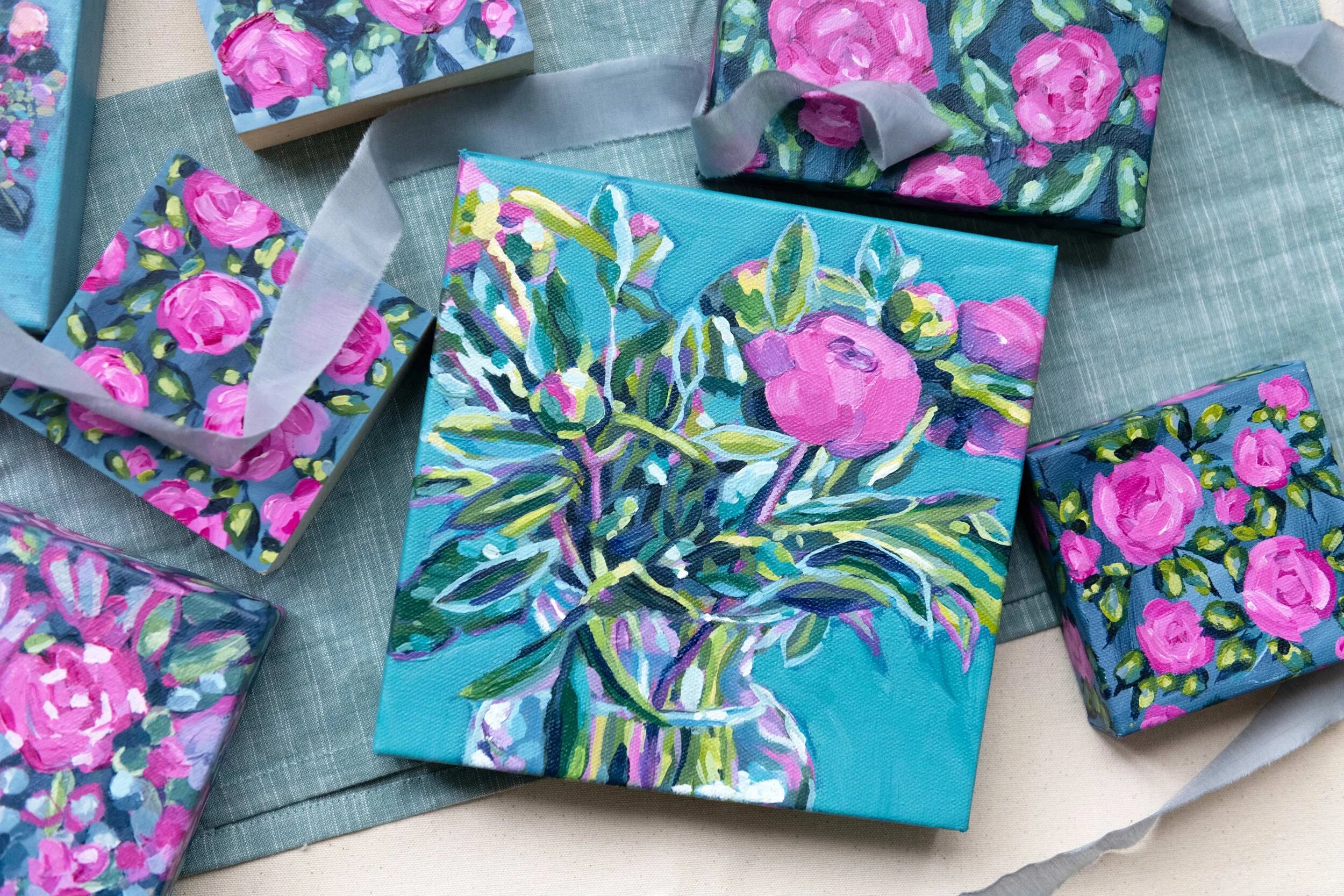 "No Rain No Flowers" 8x8