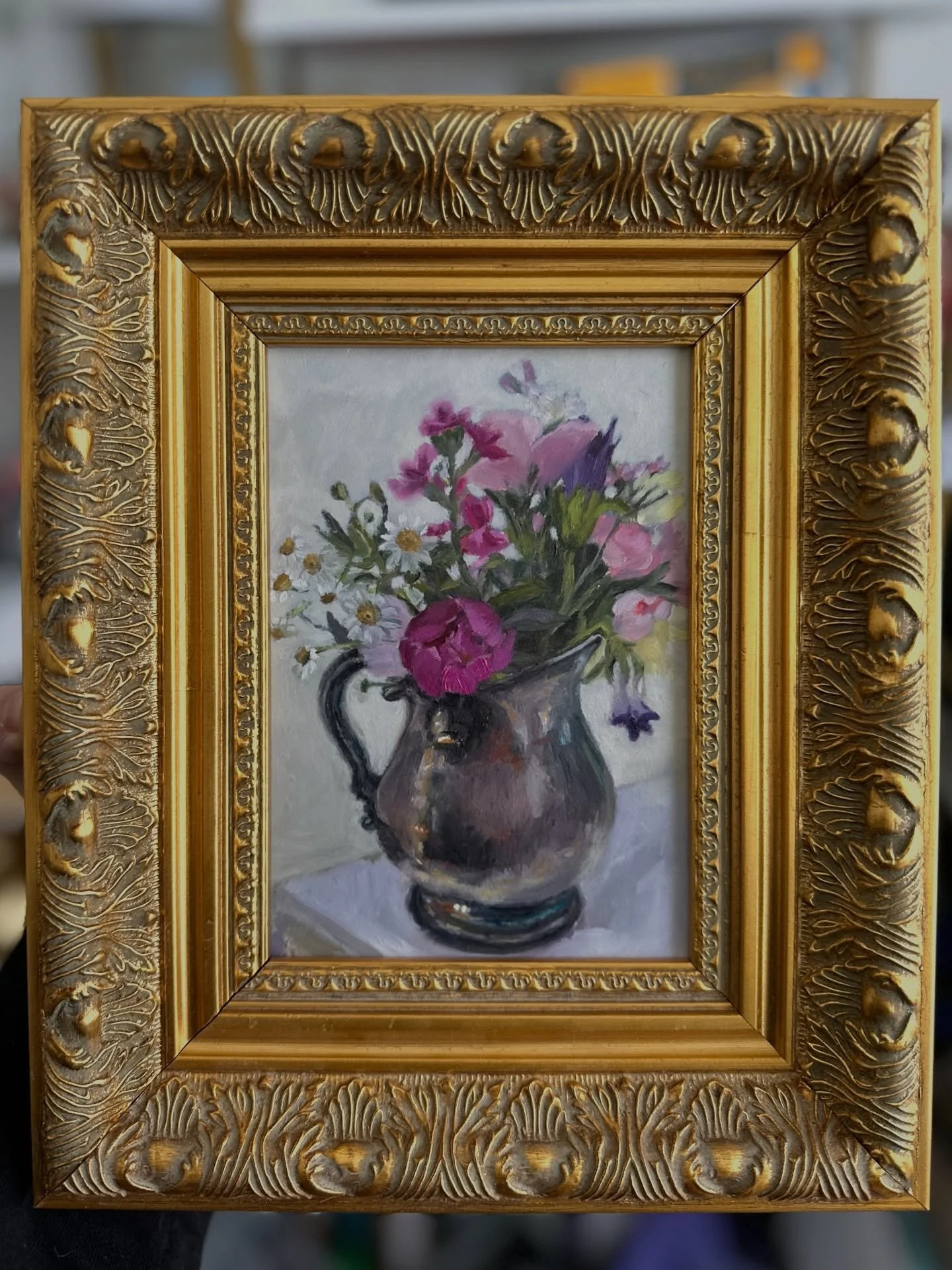 Here&rsquo;s a new floral to make your snowy gray day a little brighter- scroll through them all to see some of the progress along with a video of the background. It&rsquo;s pretty tough to get good peonies this time of year unless you pay a fortune,