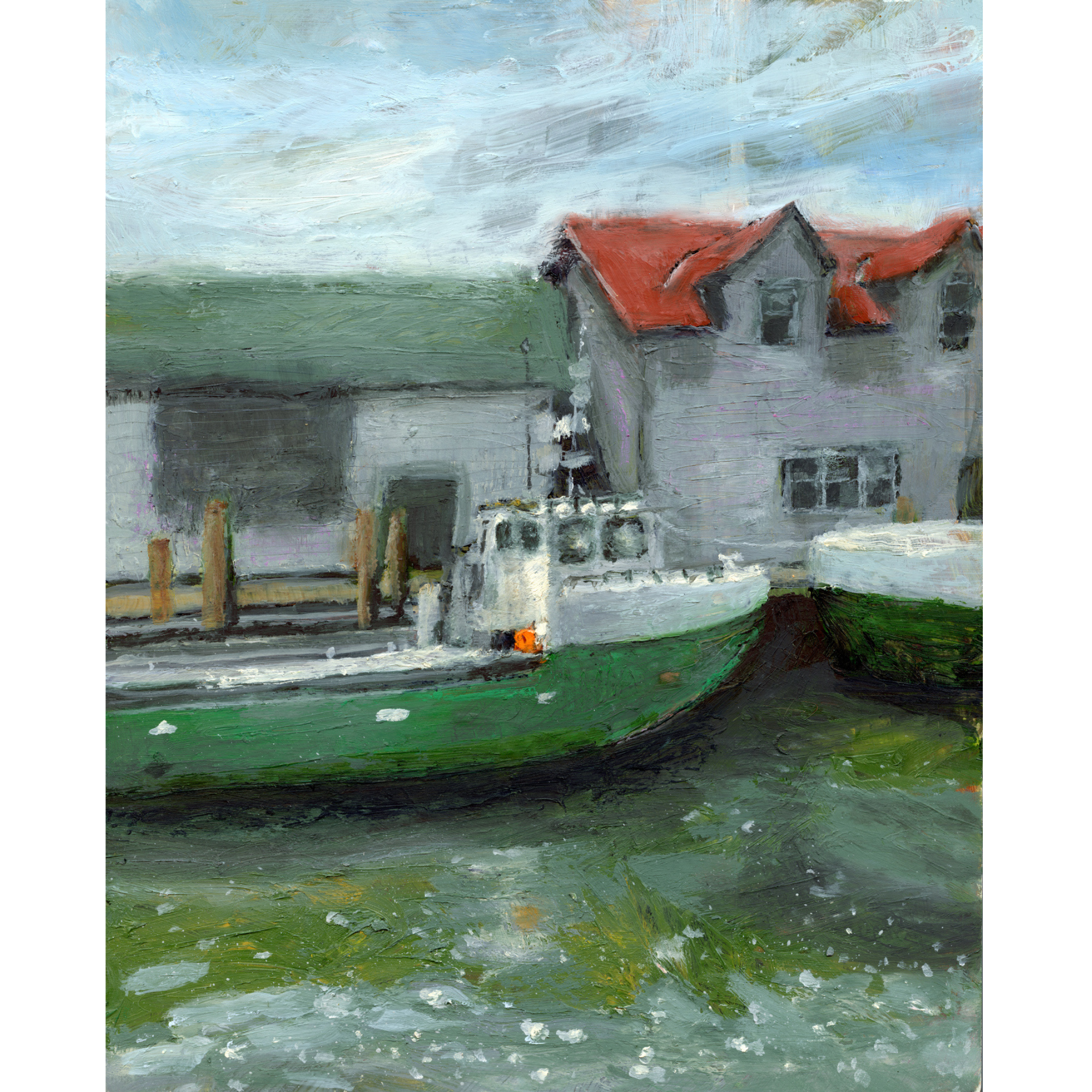 "Boats at Fishtown" Fine Art Vertical PRINT