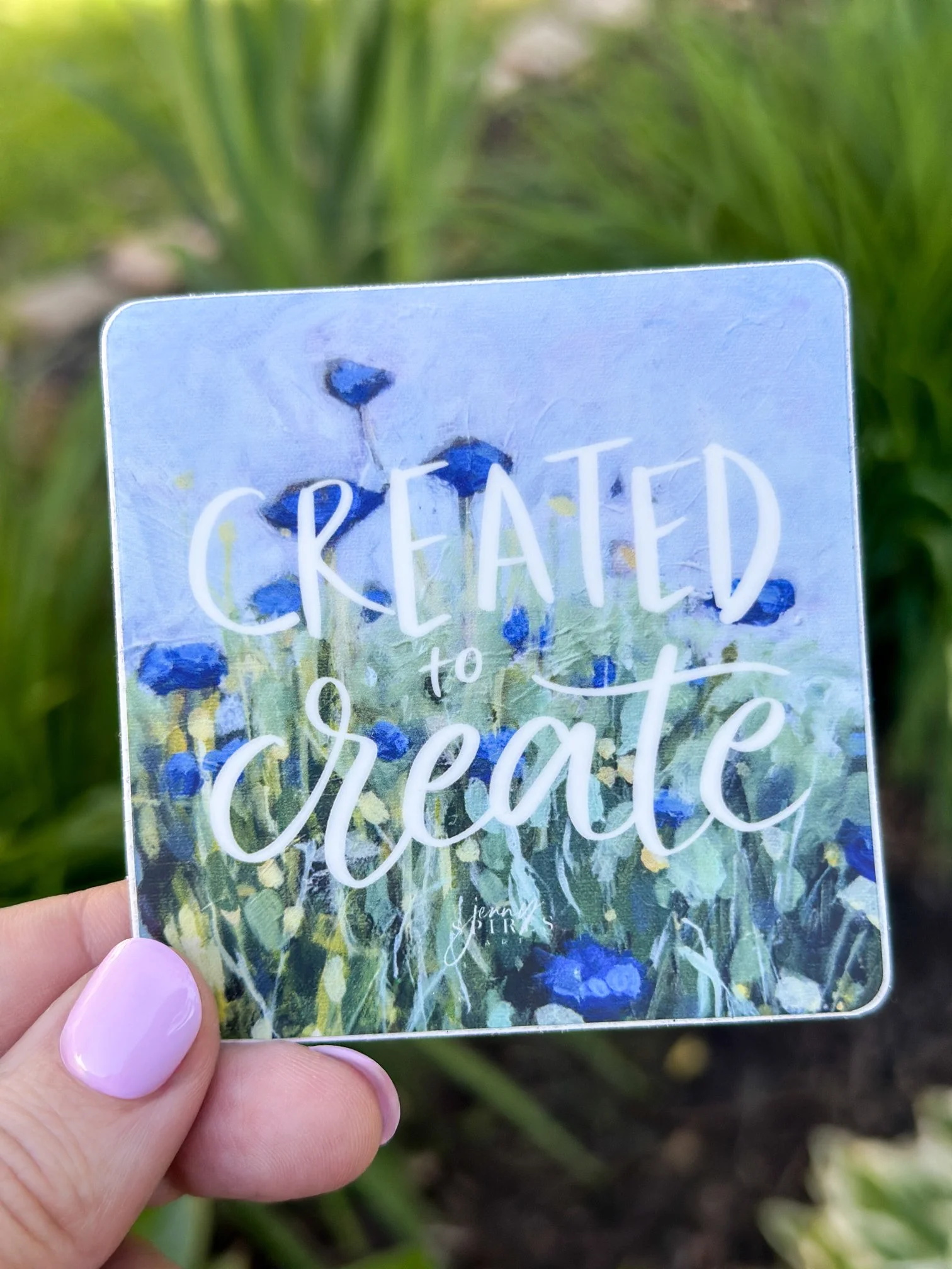 Created to Create Sticker // 3x3"