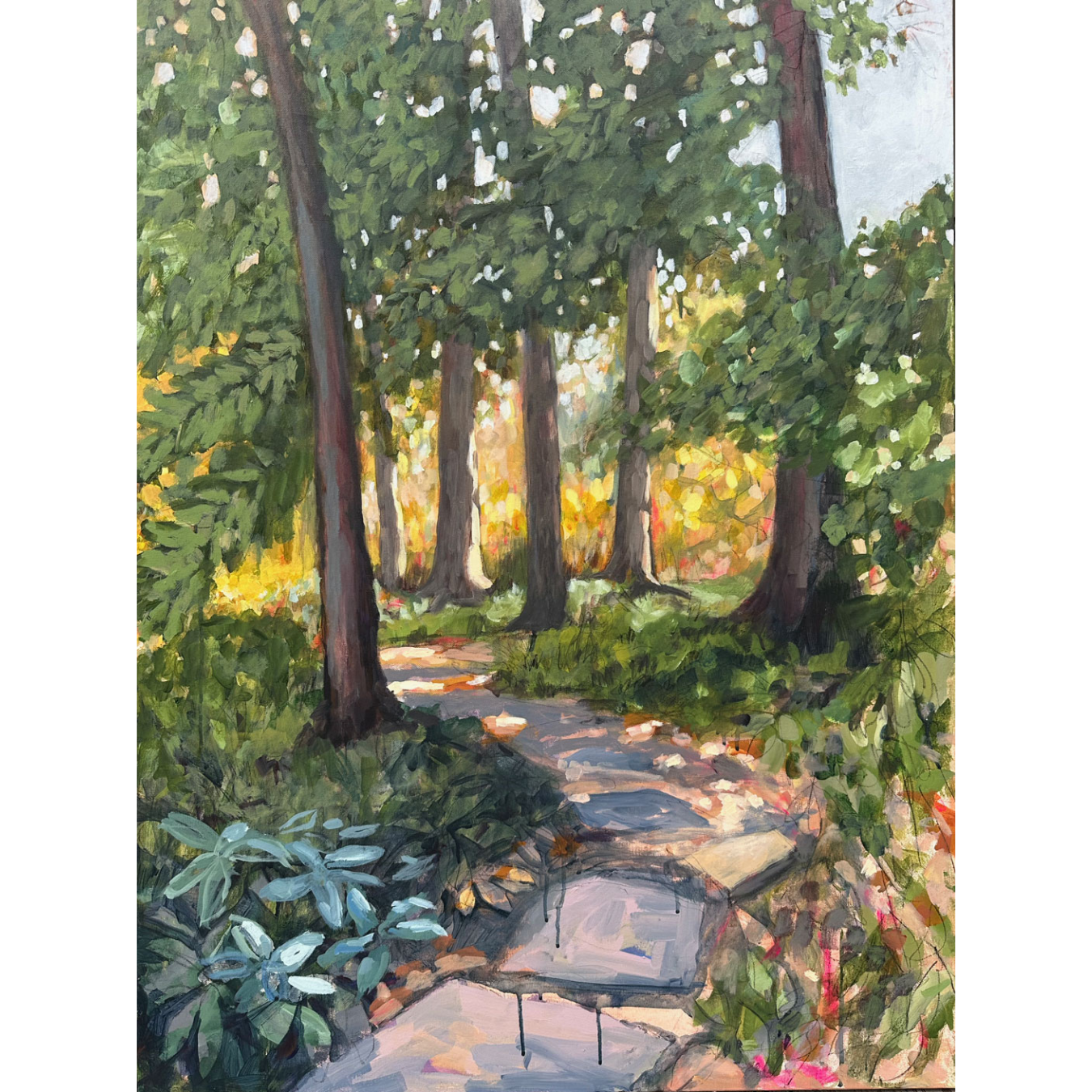 "Path at Newfields" Vertical Fine Art Print