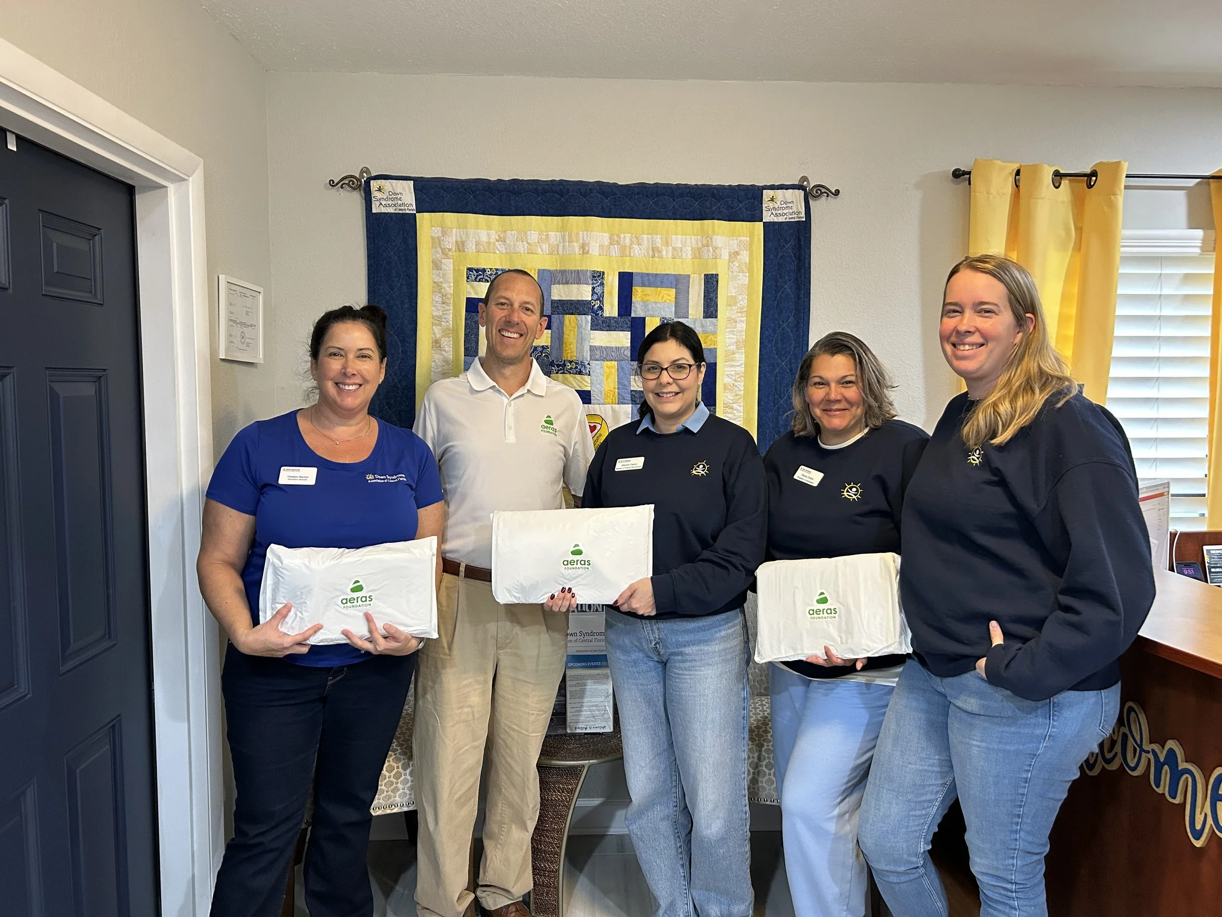 The Aeras Foundation donated laptops, tablets, and iPads to be repurposed and reused by the Downy Syndrome Association of Central Florida nonprofit in Orlando, Florida.