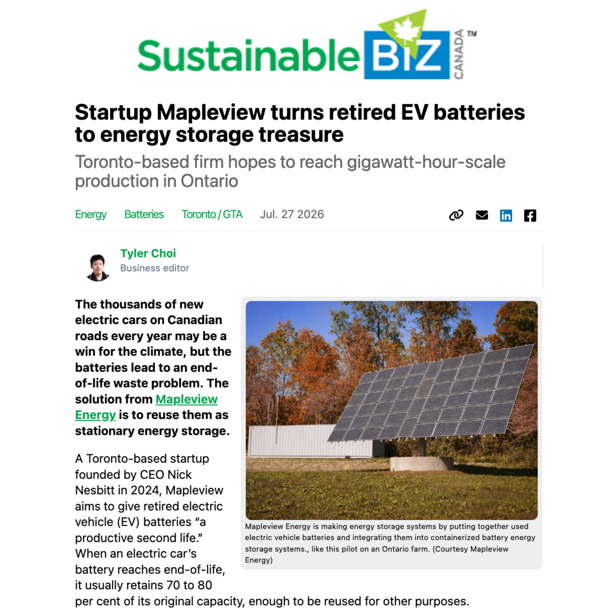 Mapleview Energy