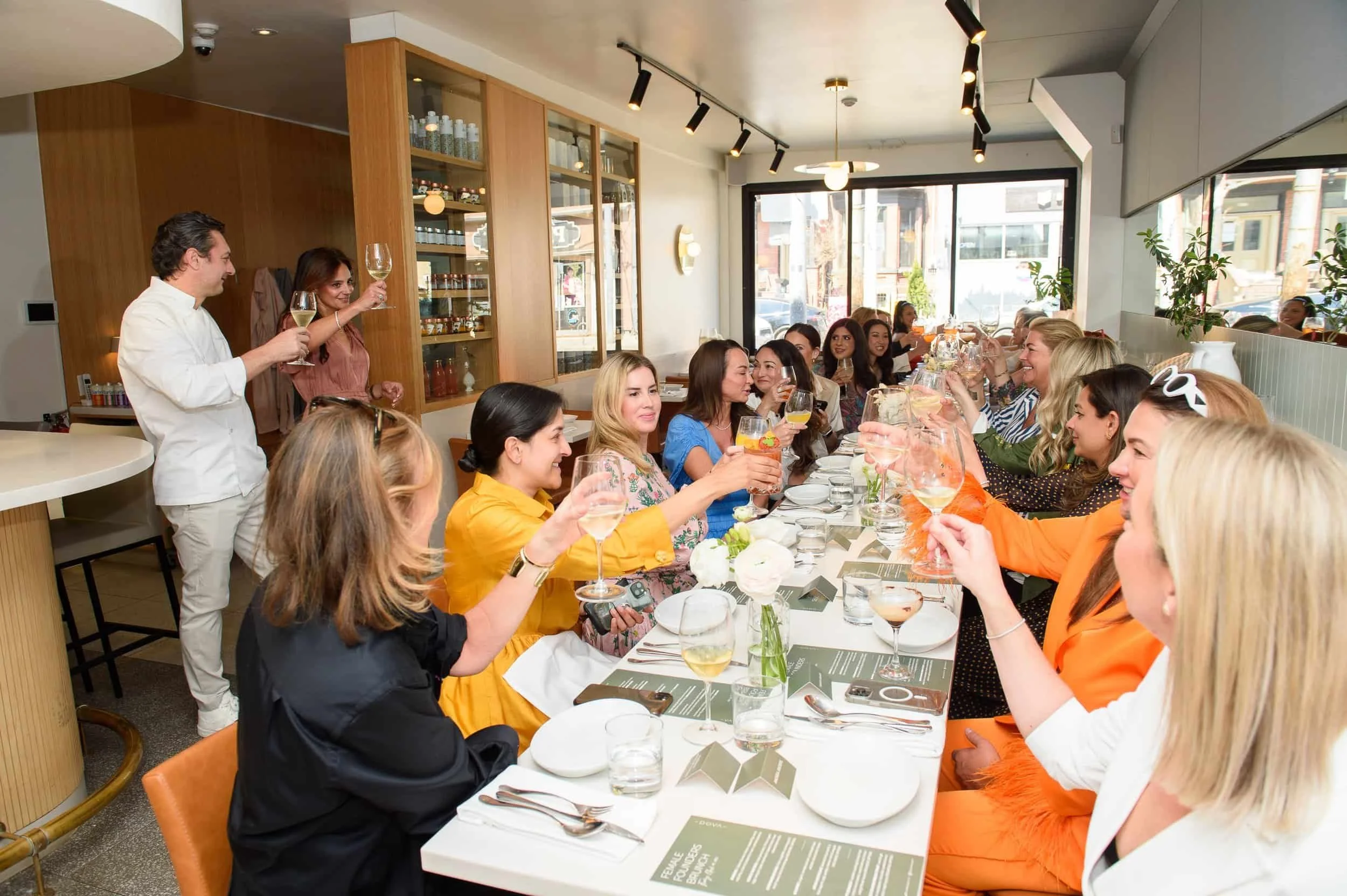 PR event, DOVA restaurant female founders brunch