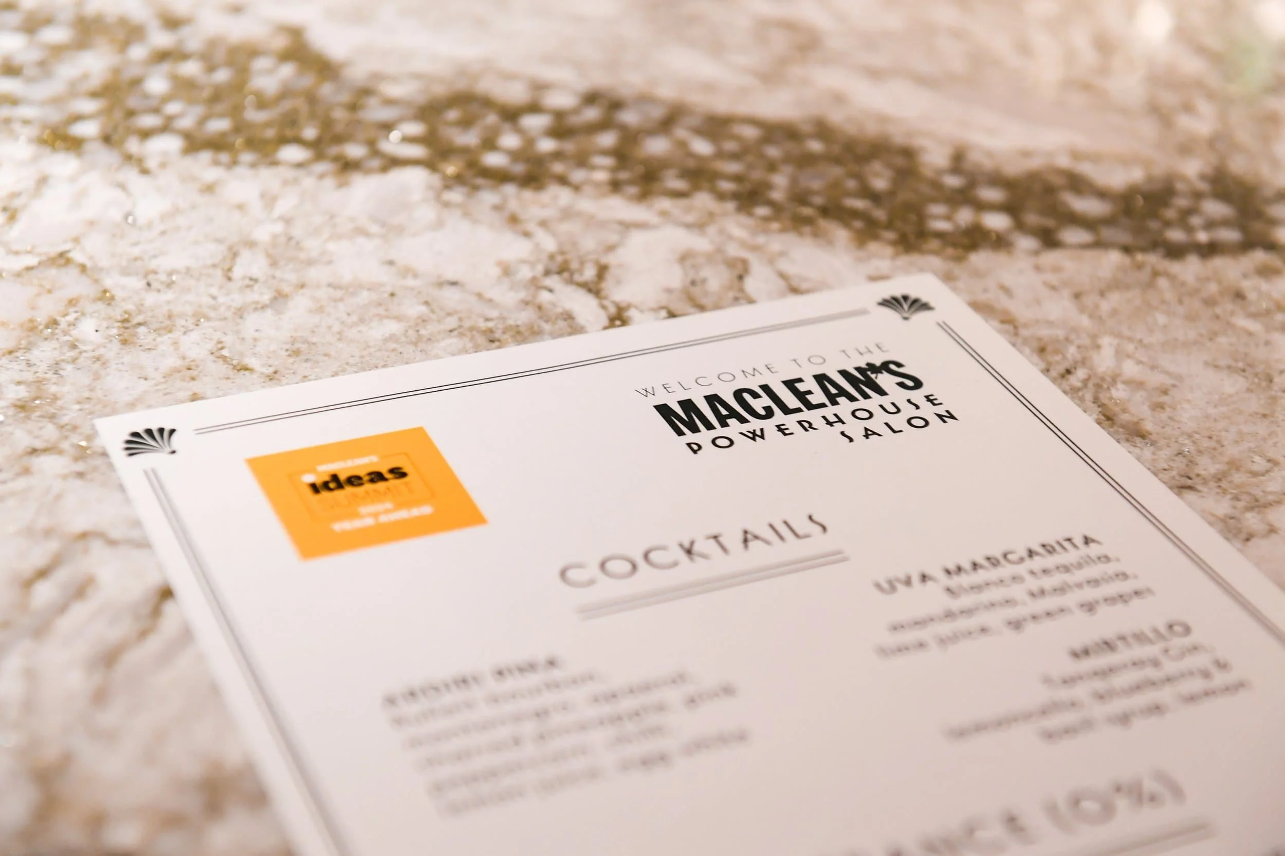 PR event, Toronto Mayor Olivia Chow at 2024 Maclean's Ideas Summit at Bar Ardo