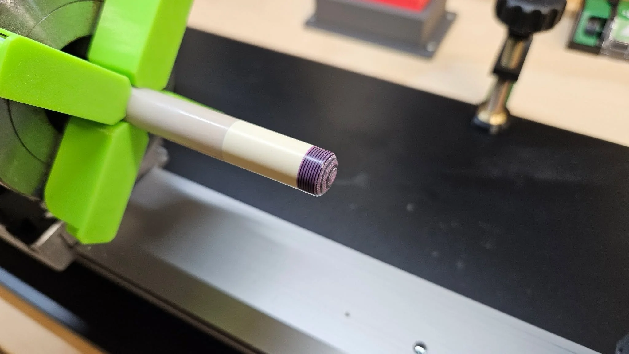 Tried out this cool looking break tip on one of my spare shafts.  Looks pretty sweet!