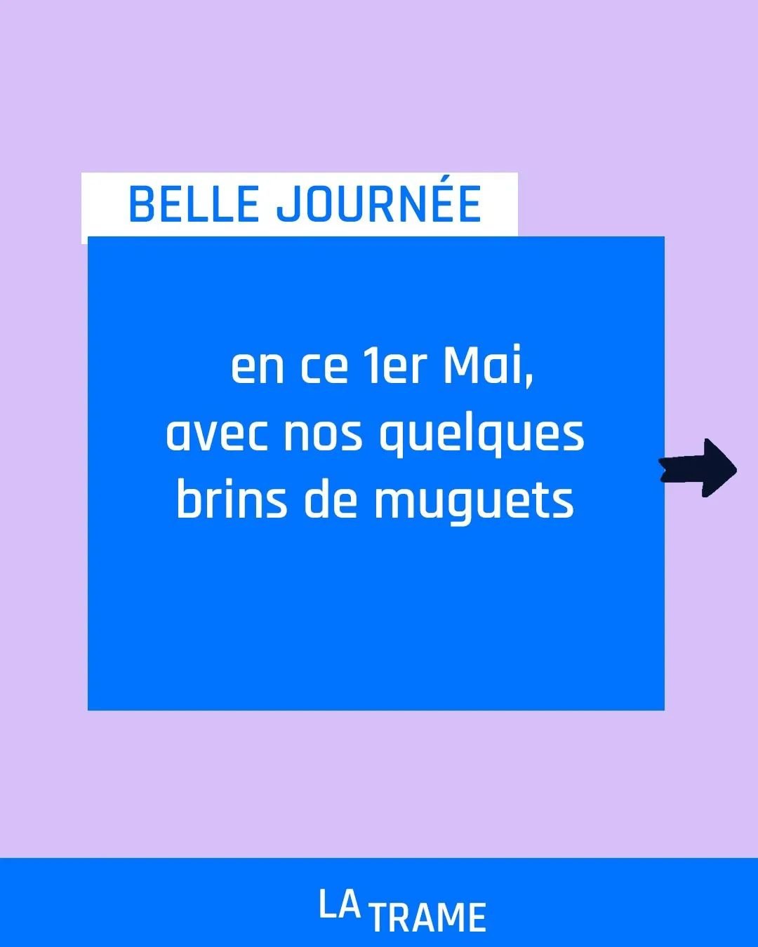 La Trame vous souhaite un excellent 1er Mai ;⁠)

Retrouvez les motifs &quot;muguet&quot; de
@enpetitcomitestudio @melanie.l.design @oyeah_studio @maieulemas. 
Merci pour leur participation ☺️