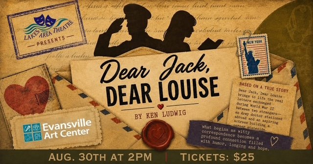 Lakes Area Theatre  presents Dear Jack, Dear Louise