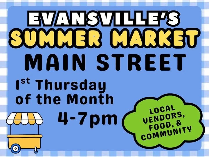 Poster says Evansville Summer Market