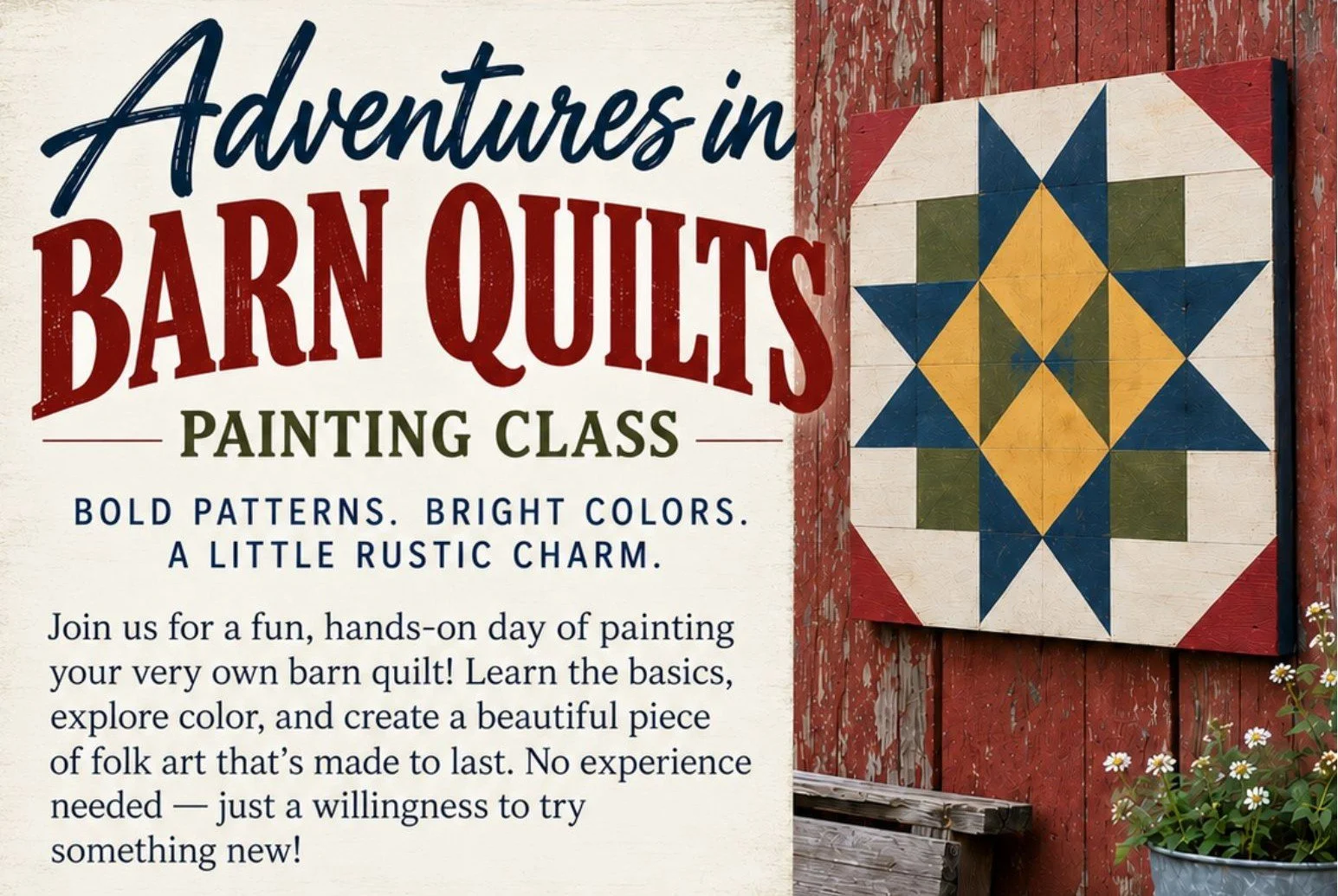 A quilt graphic is shown