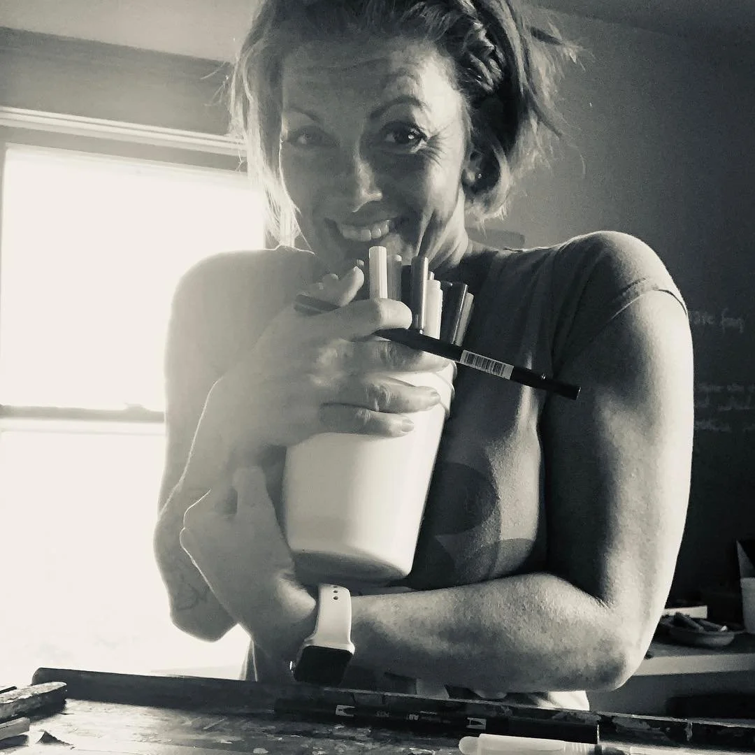 Black and white photo of Lyssa Lovejoy