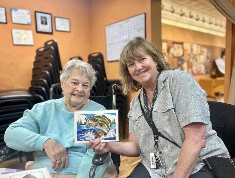 Beth Jacobson and Patsy Shannon are shown in the Art Center