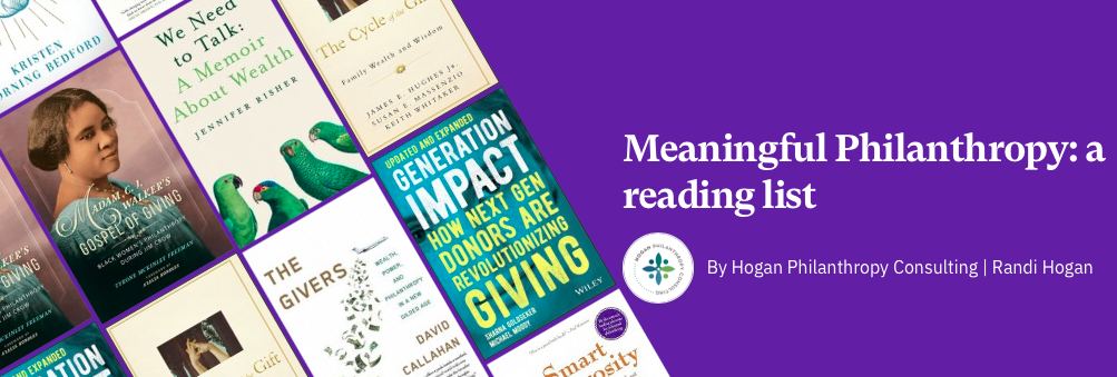 Meaningful Philanthropy: a reading list